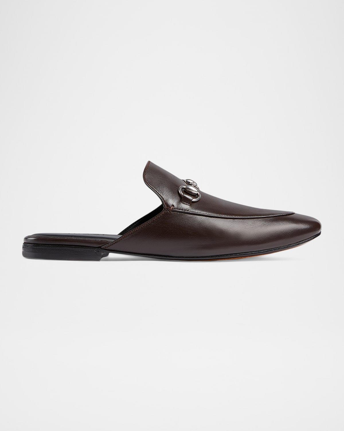 Gucci Men & Apos;s Leather Horsebit Mules In Black