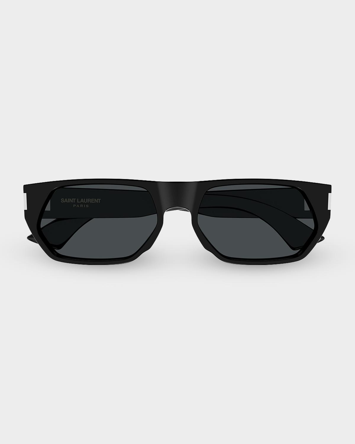 Men & apos;s SL 898-001 Acetate Rectangle Sunglasses