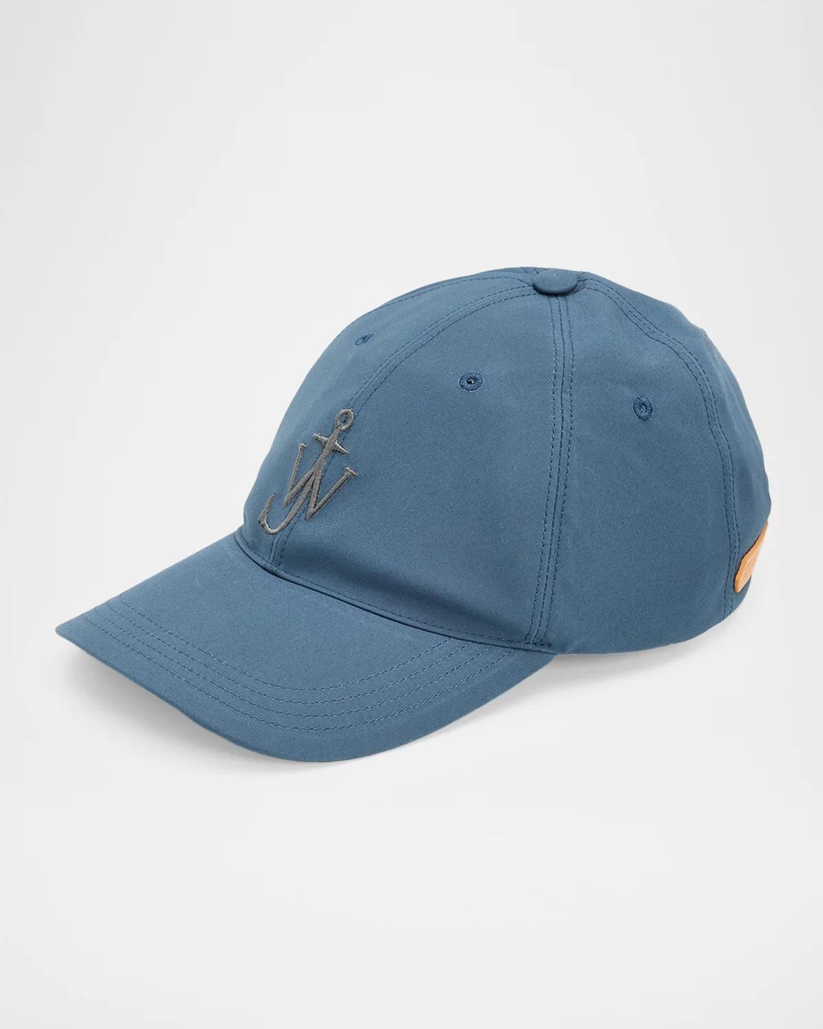Jw Anderson Men & Apos;s Embroidered Anchor Logo Baseball Cap In Dark Blue