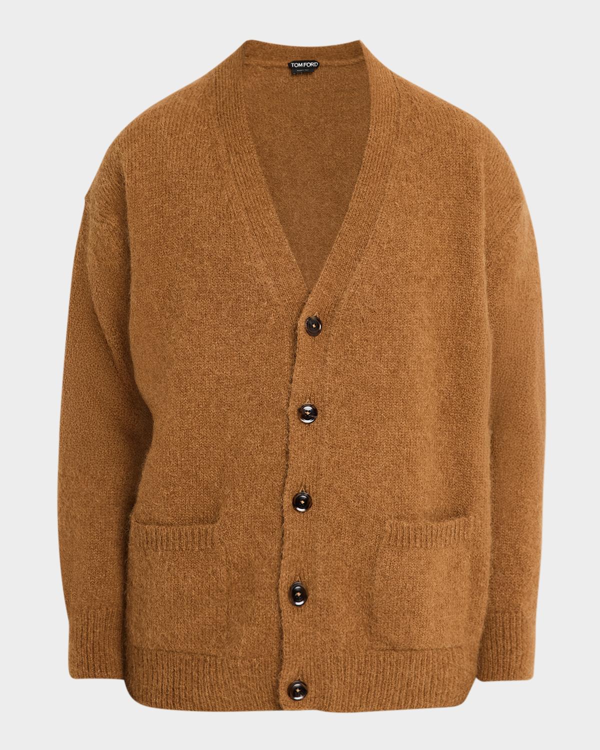 TOM FORD Men's Wool-Blend Knit Cardigan