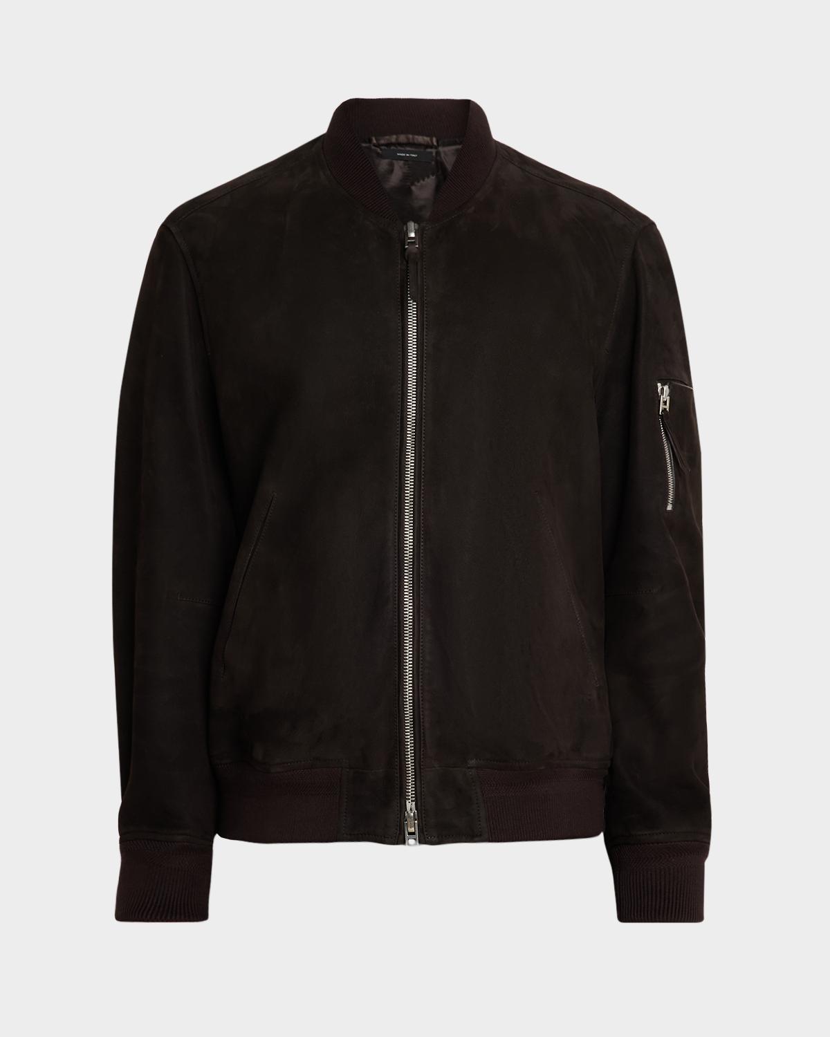 TOM FORD Men's Suede Lambskin Bomber Jacket