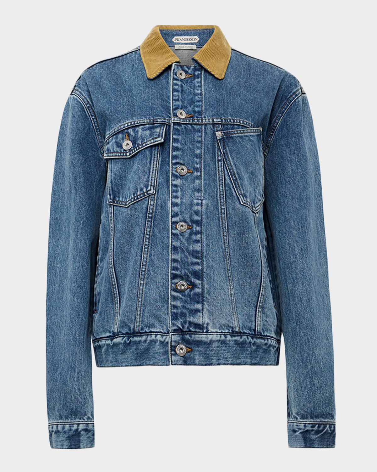 JW Anderson Corduroy Collar Denim Jacket