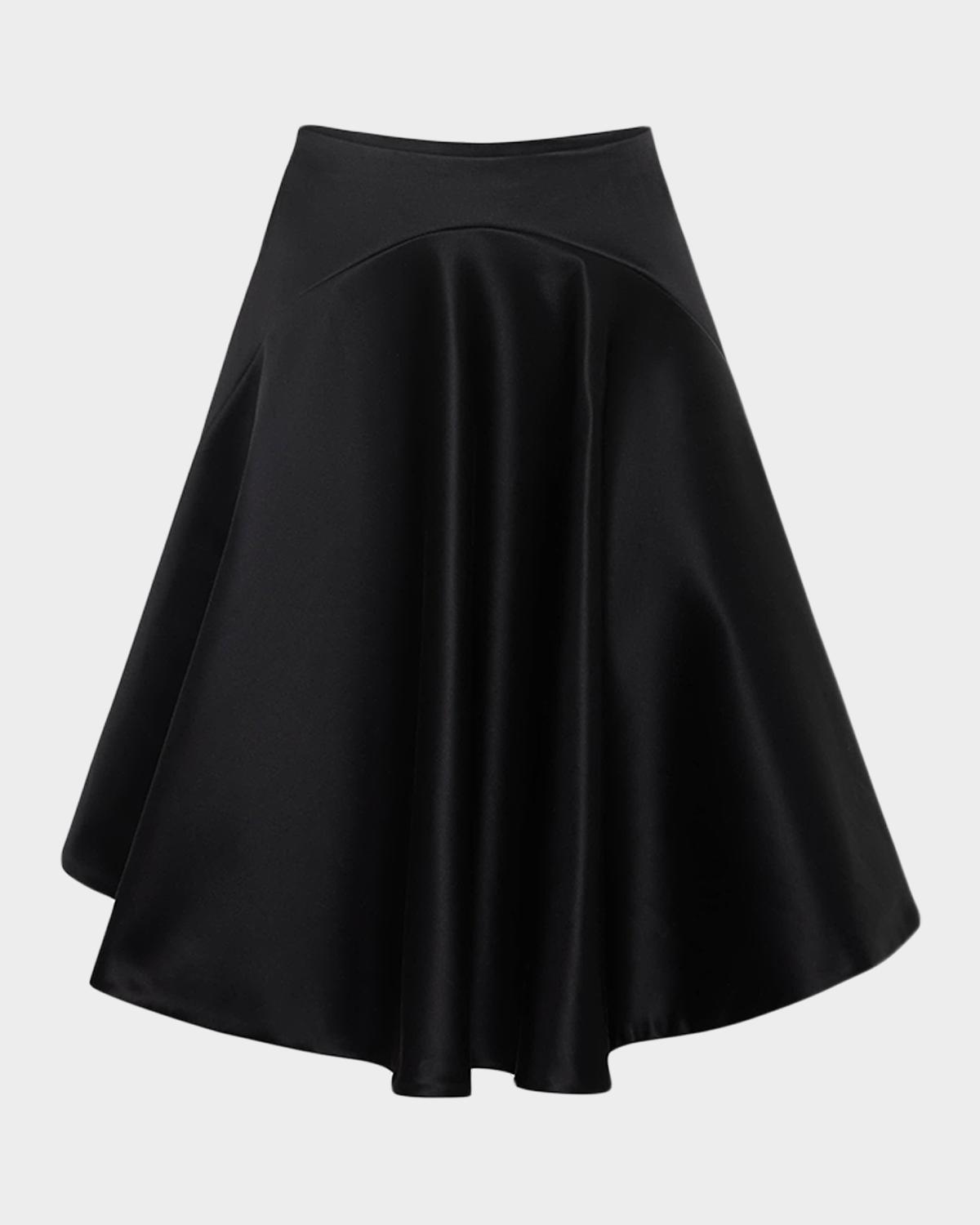 JW Anderson Tipped Hem Satin Skirt