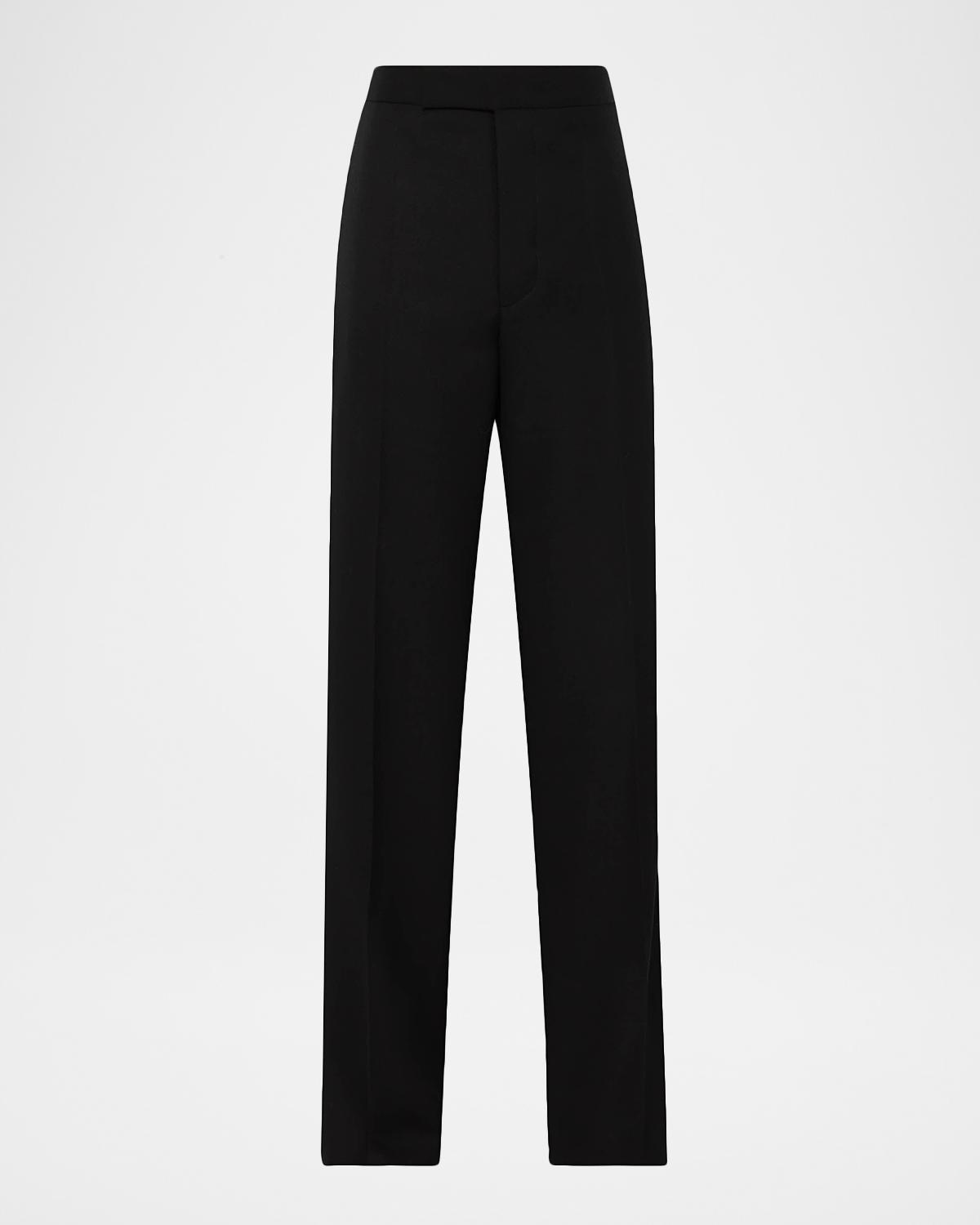JW Anderson High-Rise Straight-Leg Tuxedo Trousers