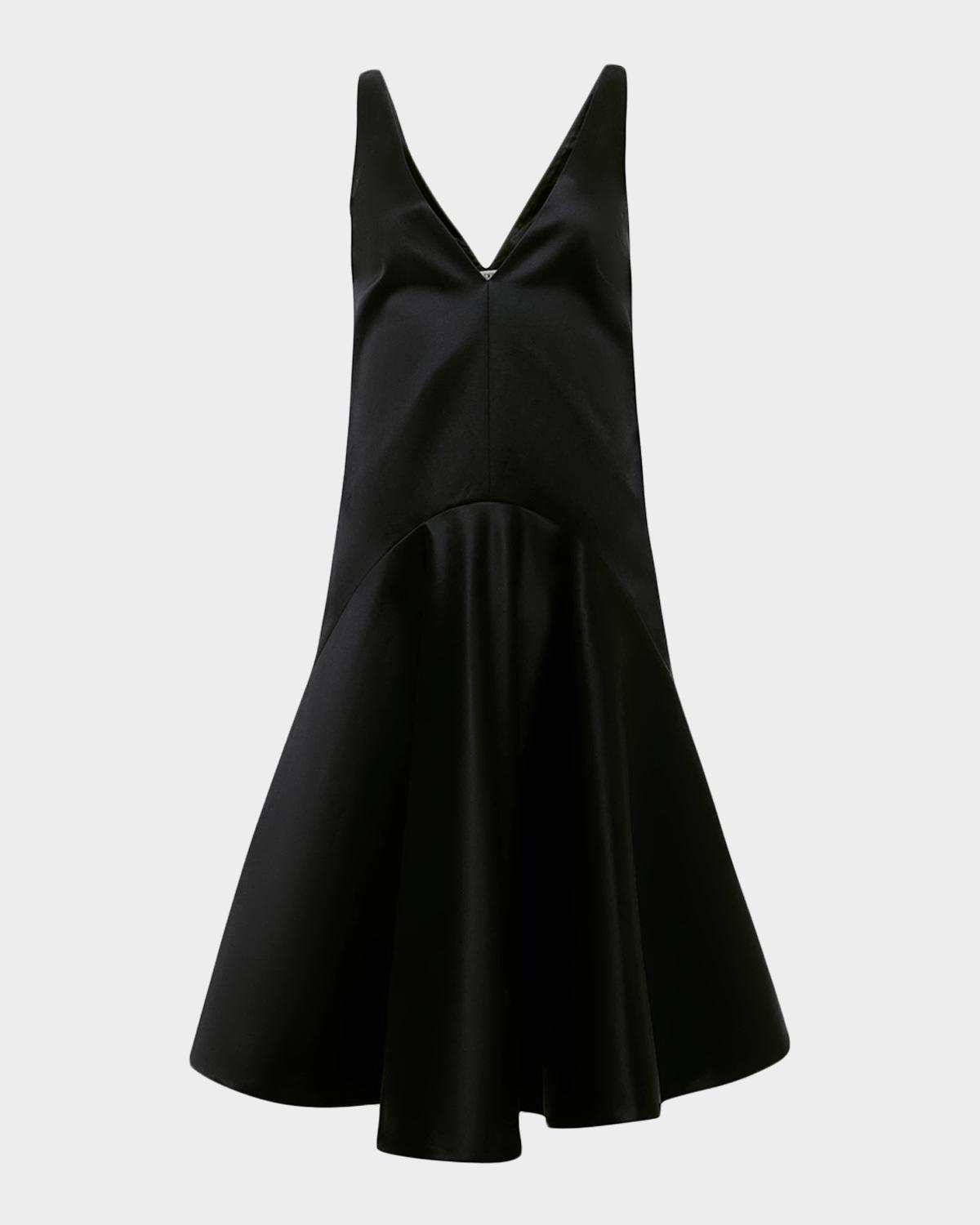 JW Anderson Sleeveless Satin Draped Skirt Dress