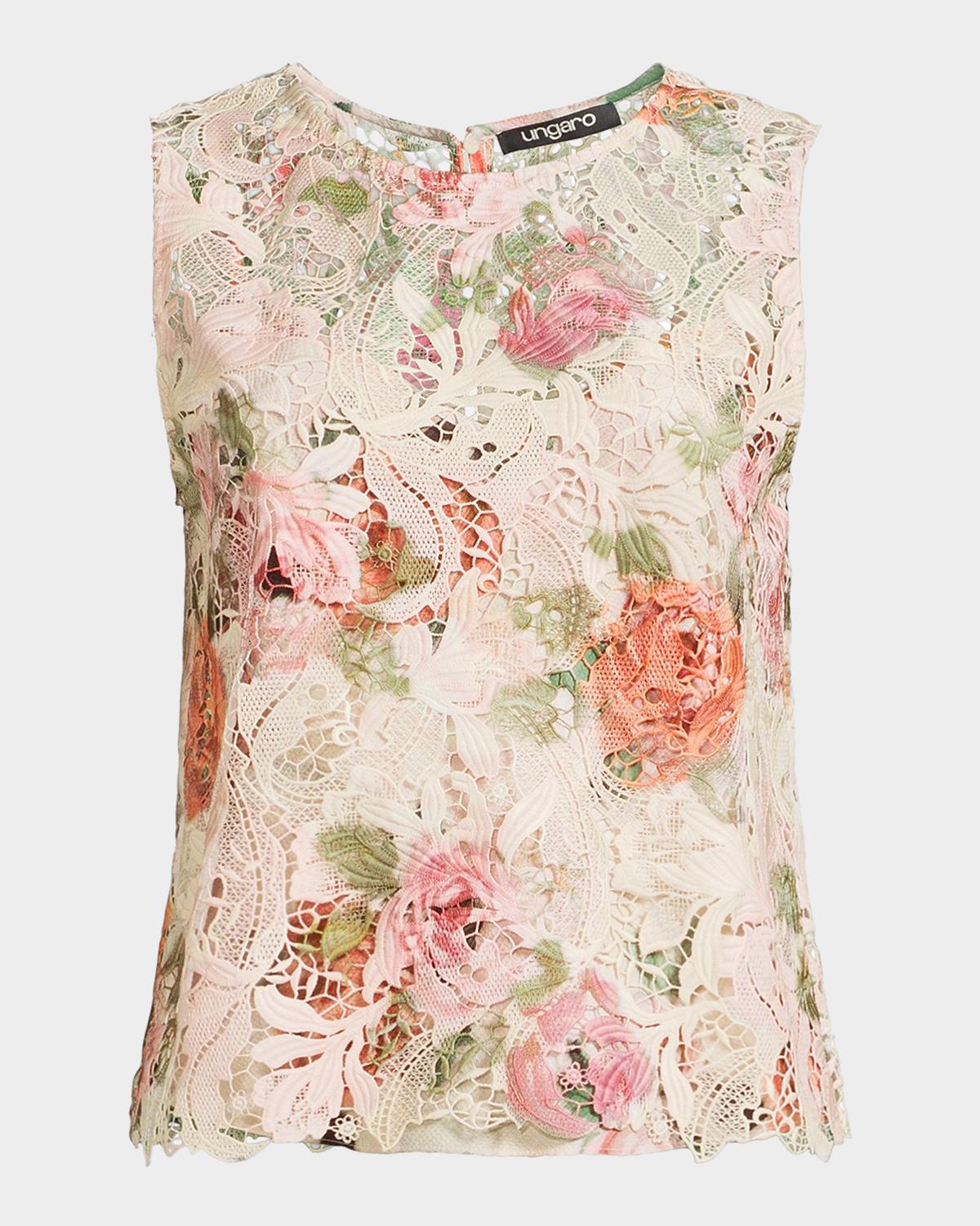 Ungaro Remy Floral Broderie Blouse