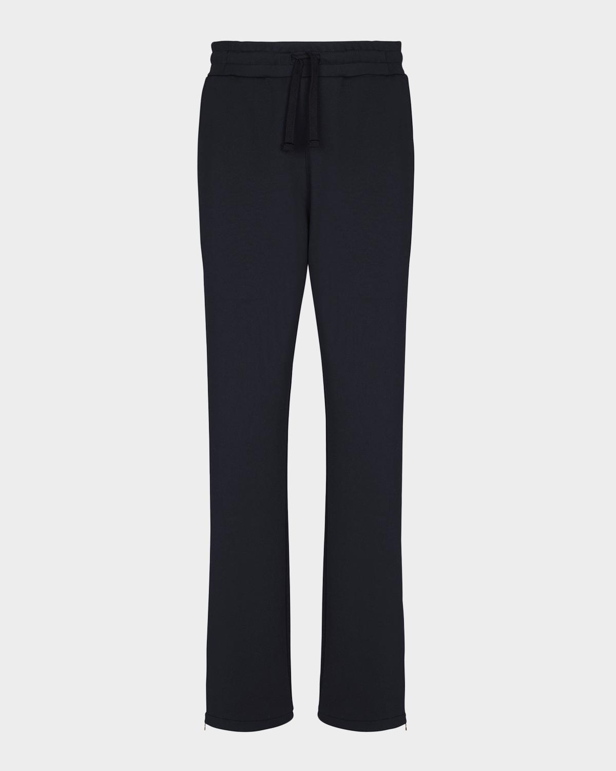 Balmain Men's Neoprene Zipped-Cuff Track Pants