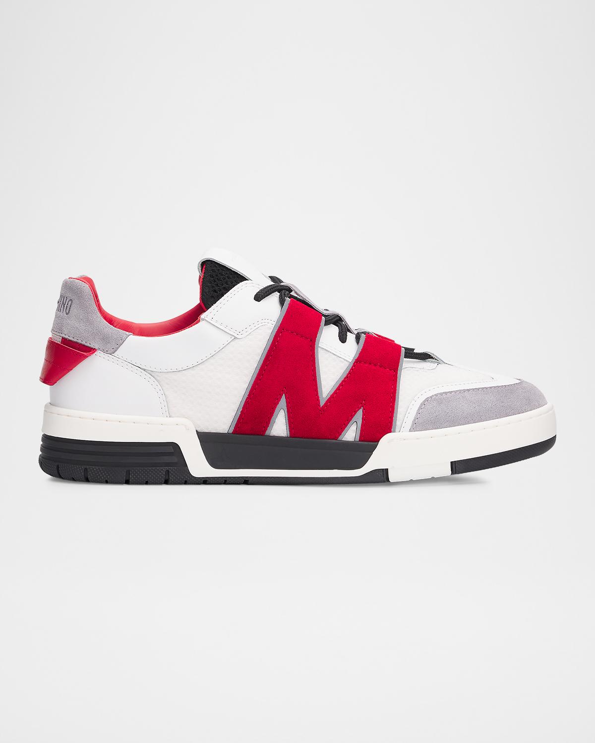 Moschino Men's Calfskin & Suede Sneakers