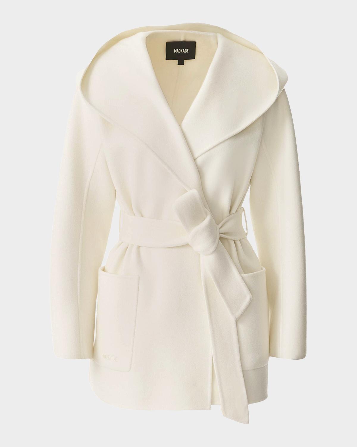 Mackage Paya Double-Face Wool Wrap Coat