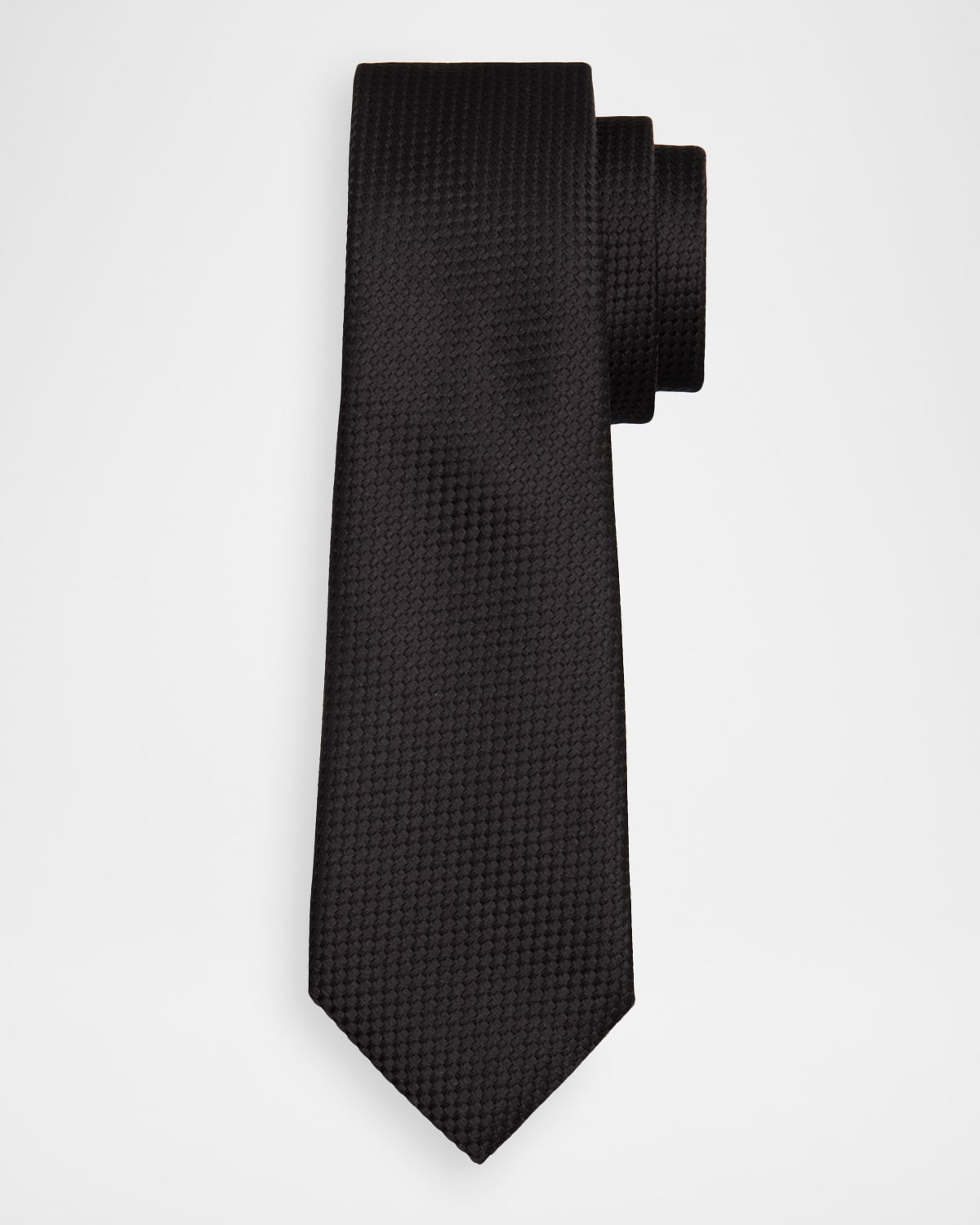 TOM FORD Men 's Tonal Basketweave Jacquard Silk Tie