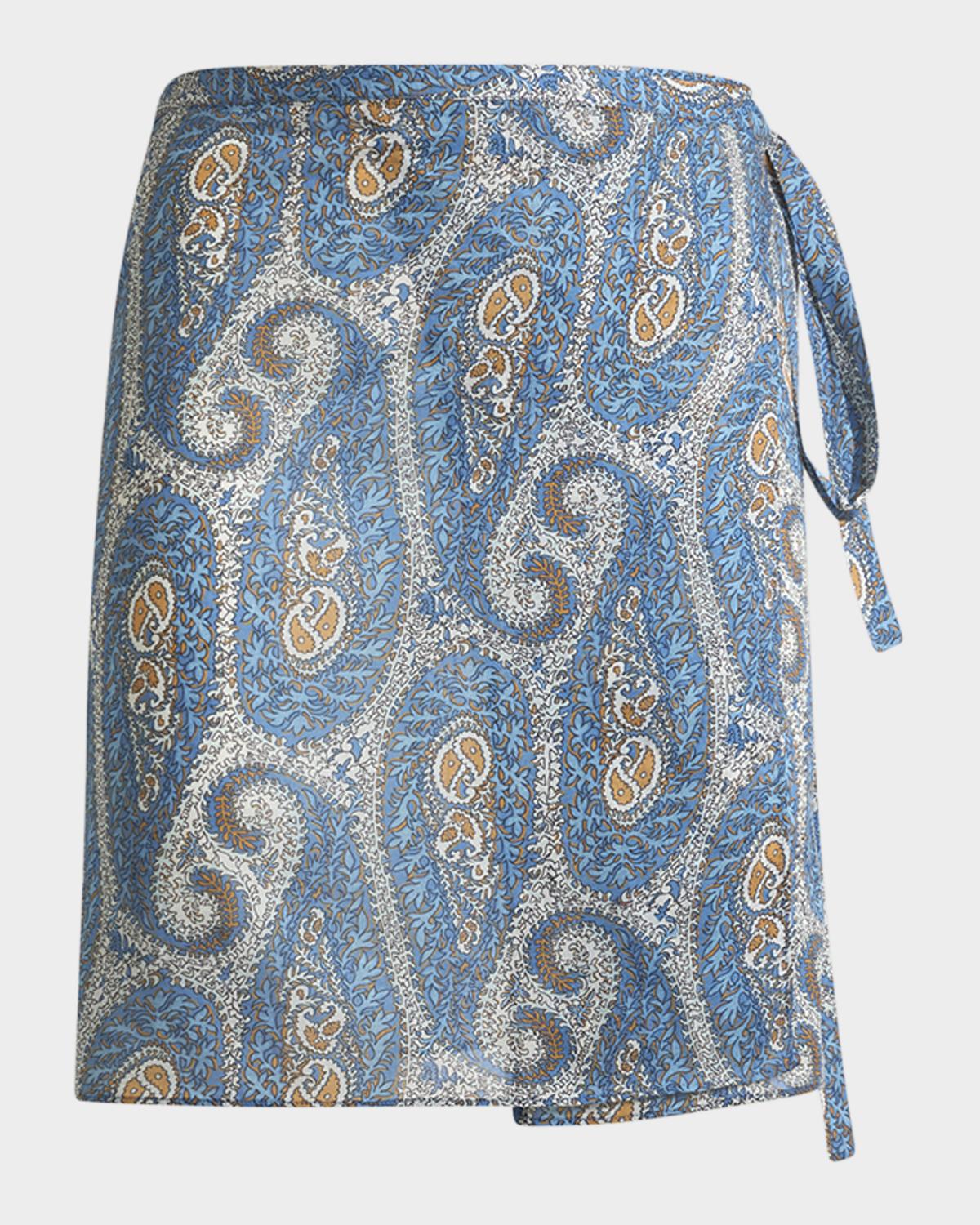 Etro Paisley Wrap Mini Skirt