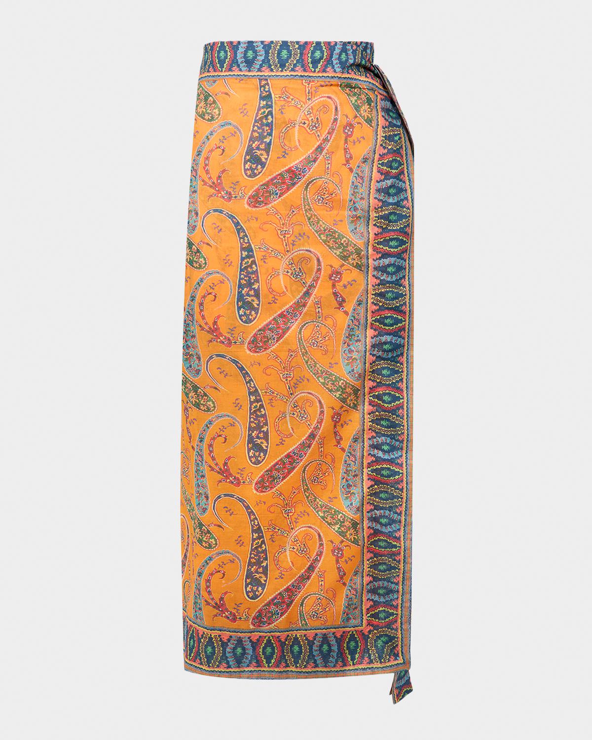 Etro Paisley Maxi Wrap Skirt