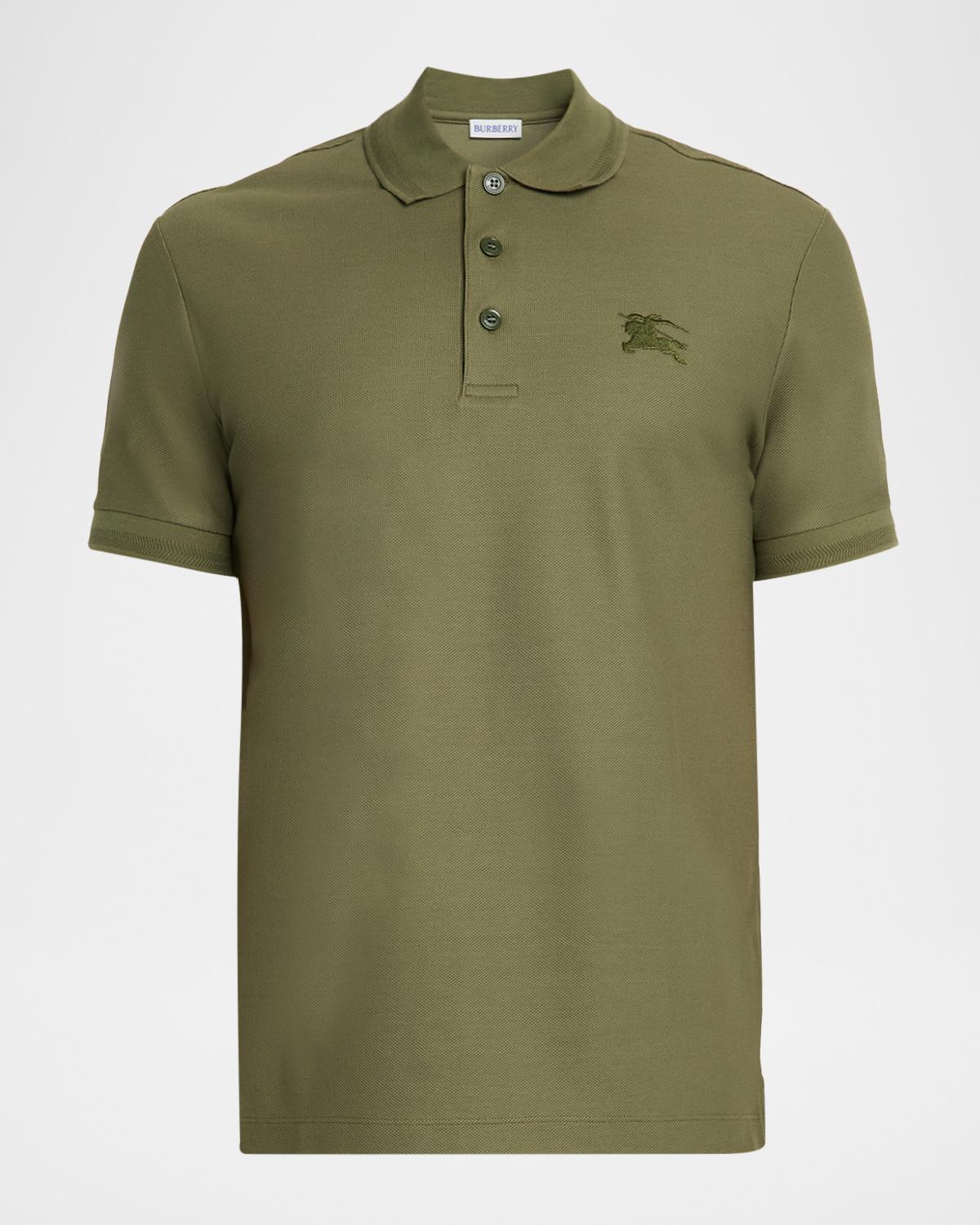 Burberry Men's Cotton Embroidered EKD Polo Shirt
