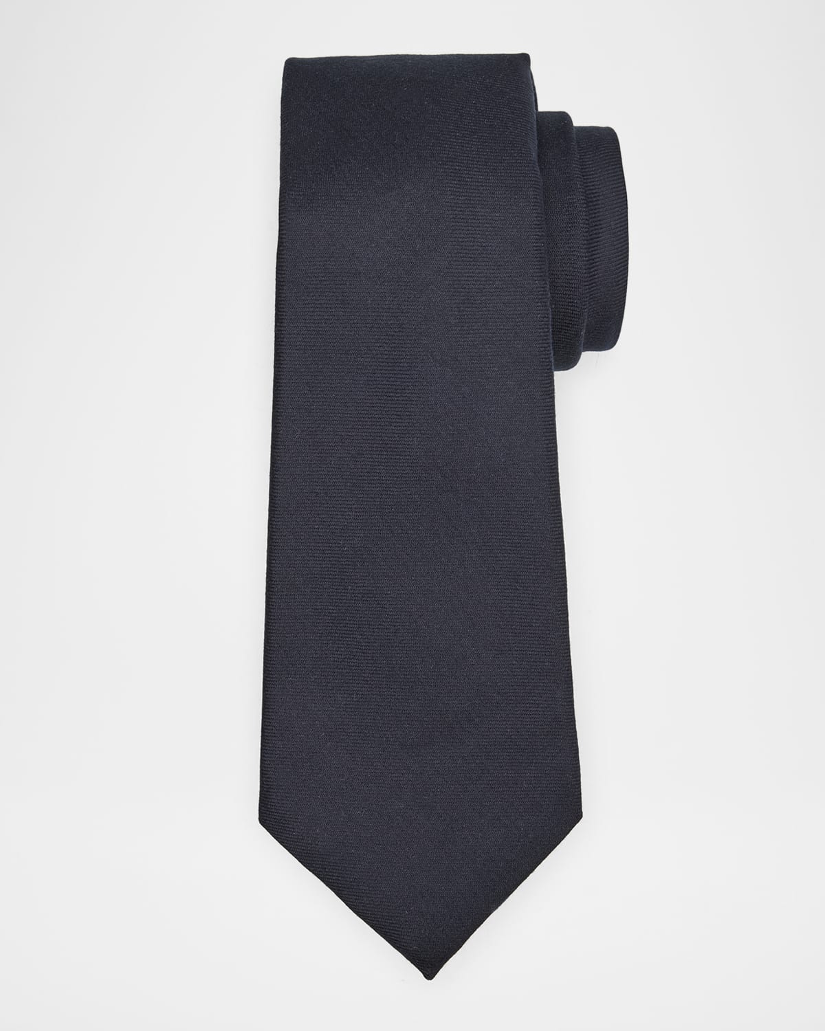 Kiton Men 's Solid Wool 7-Fold Tie