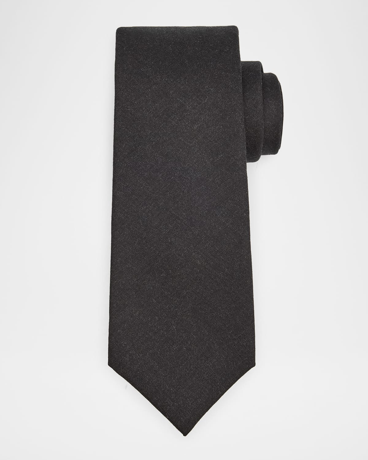 Kiton Men 's Solid Wool 7-Fold Tie