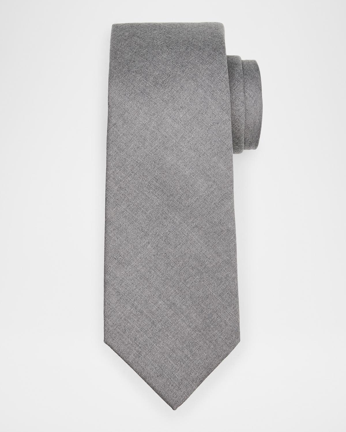 Kiton Men's Solid Wool 7-Fold Tie