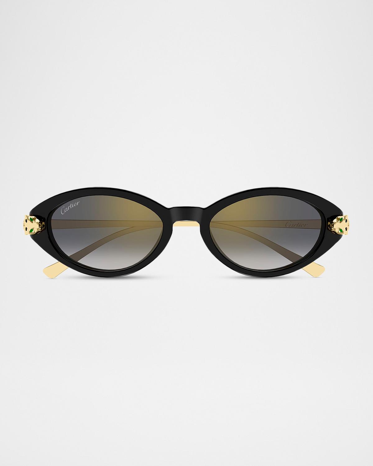 Cartier Panthère de Cartier 52mm Oval Sunglasses