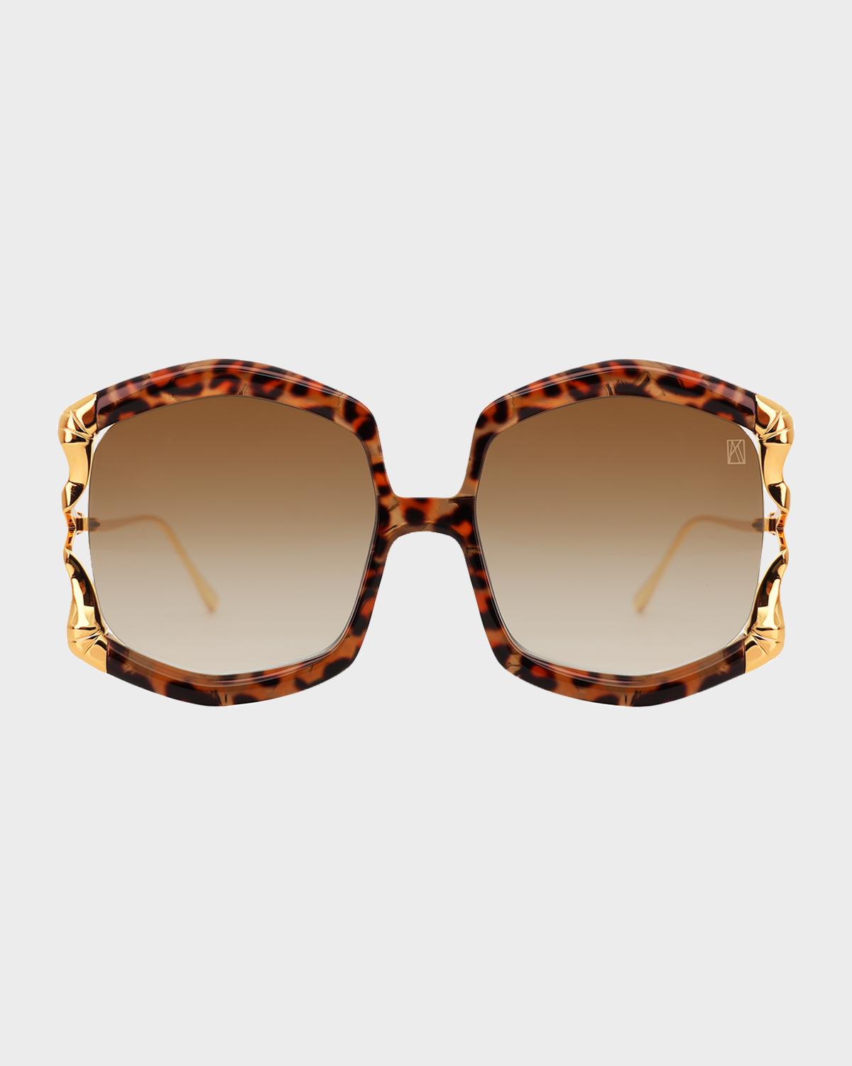 Anna-Karin Karlsson La Vie En Rose Square Sunglasses