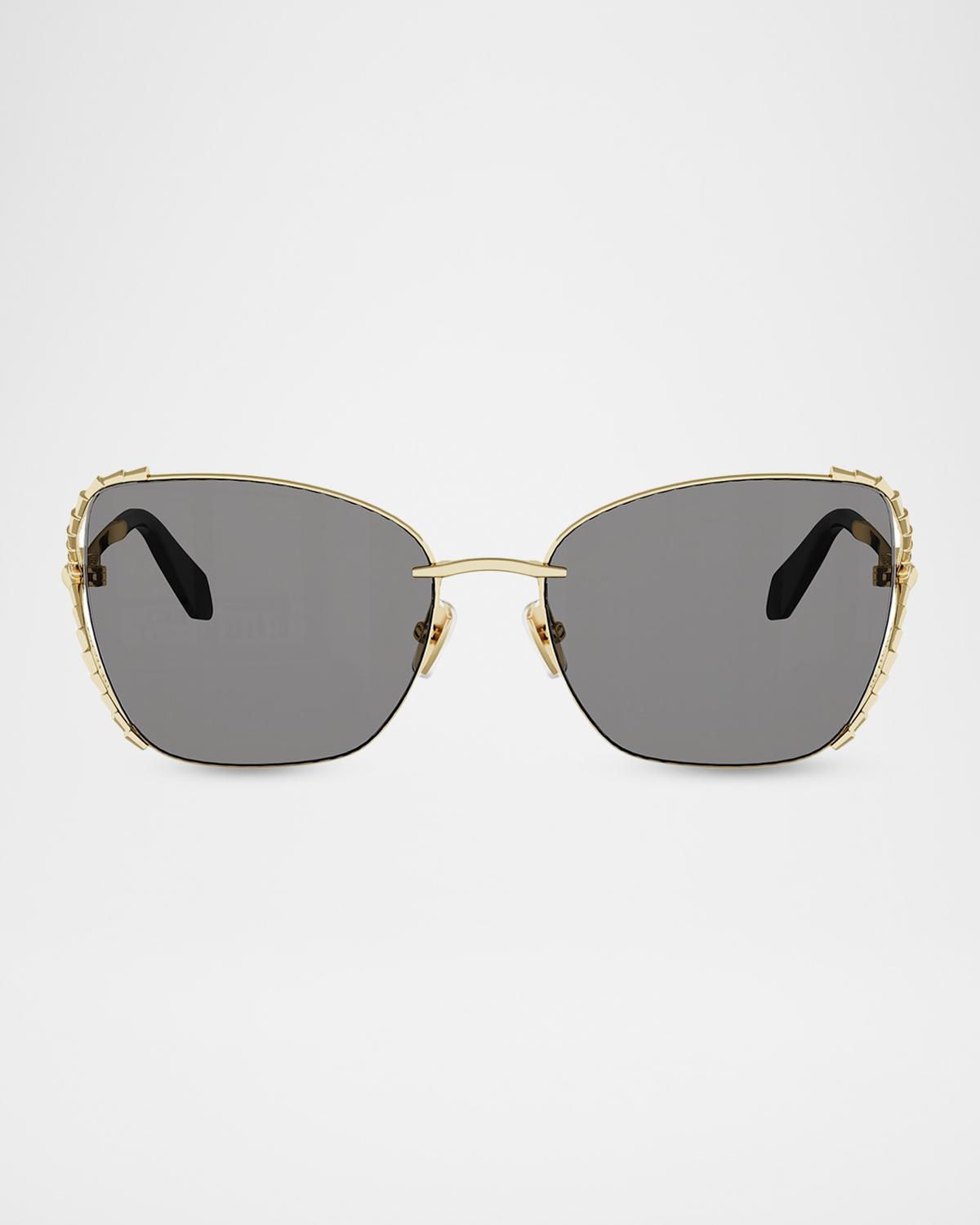BVLGARI Serpenti Viper 56mm Butterfly Sunglasses