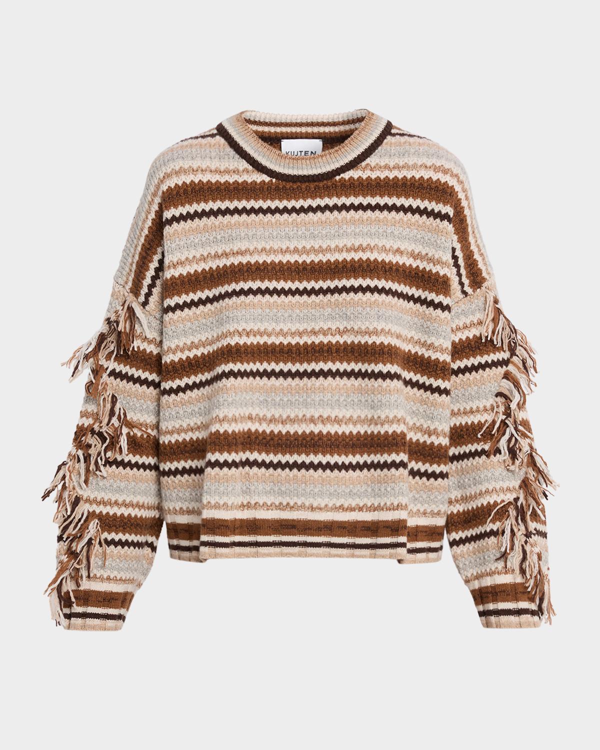 Kujten Zanabi Zig-Zag Cashmere Sweater