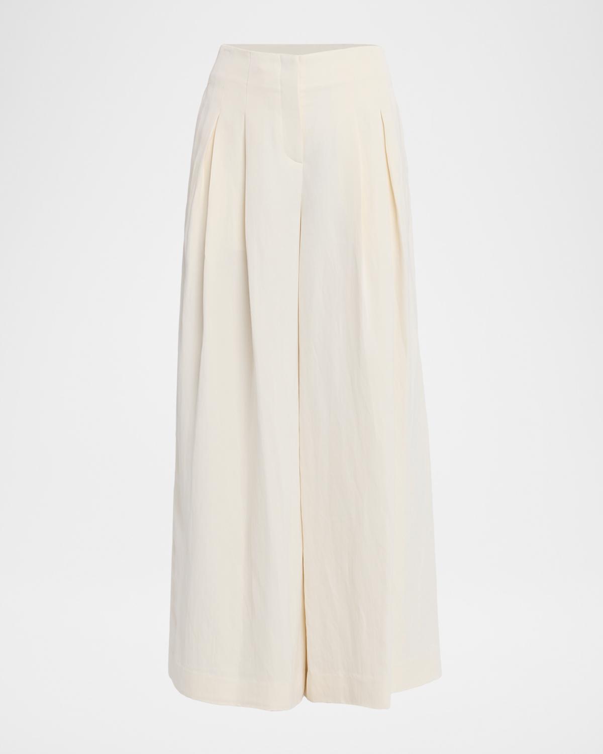 TWP Drew Pleated Wide-Leg Pants