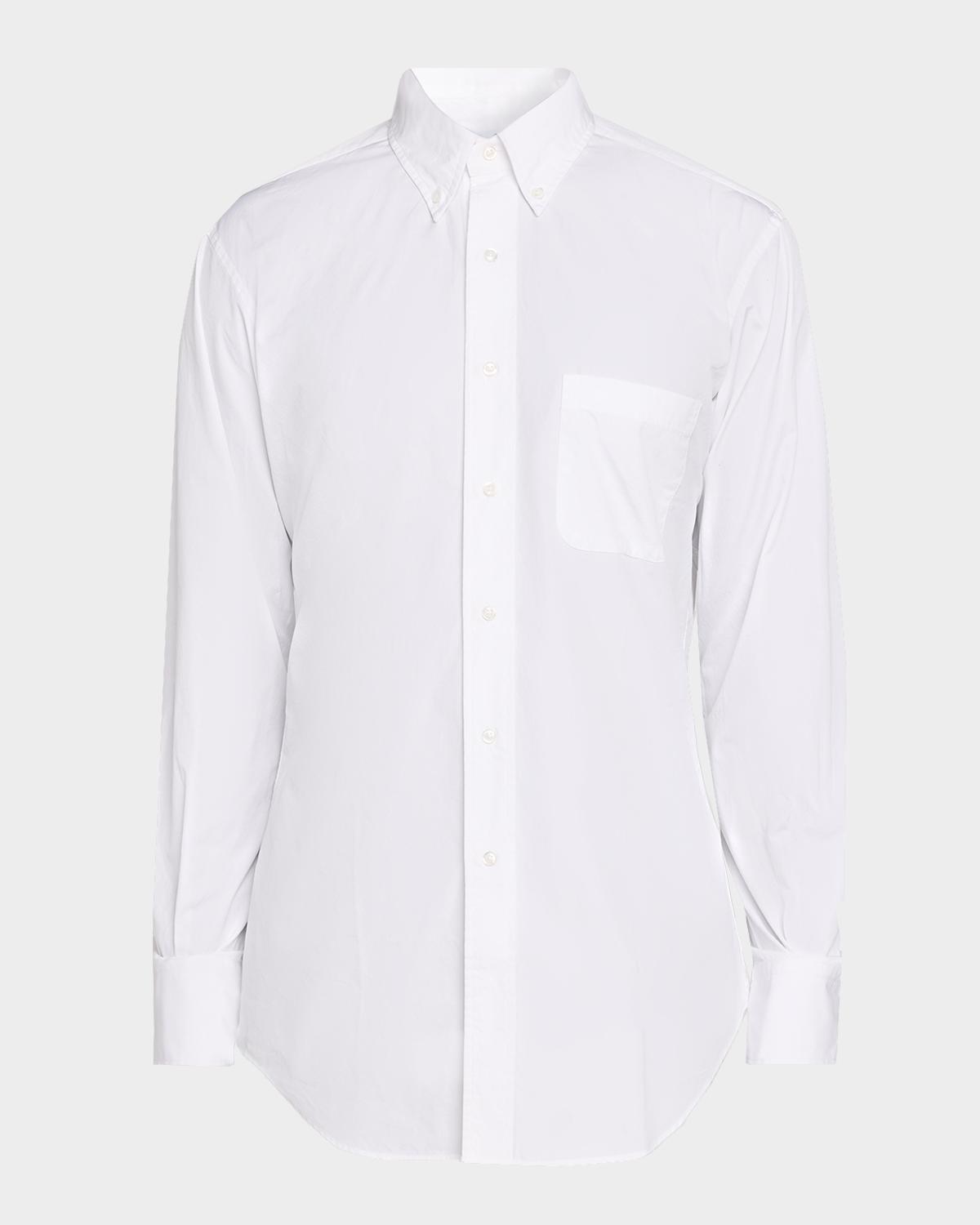 Thom Browne Men's Classic Fit Poplin Button-Down Shirt