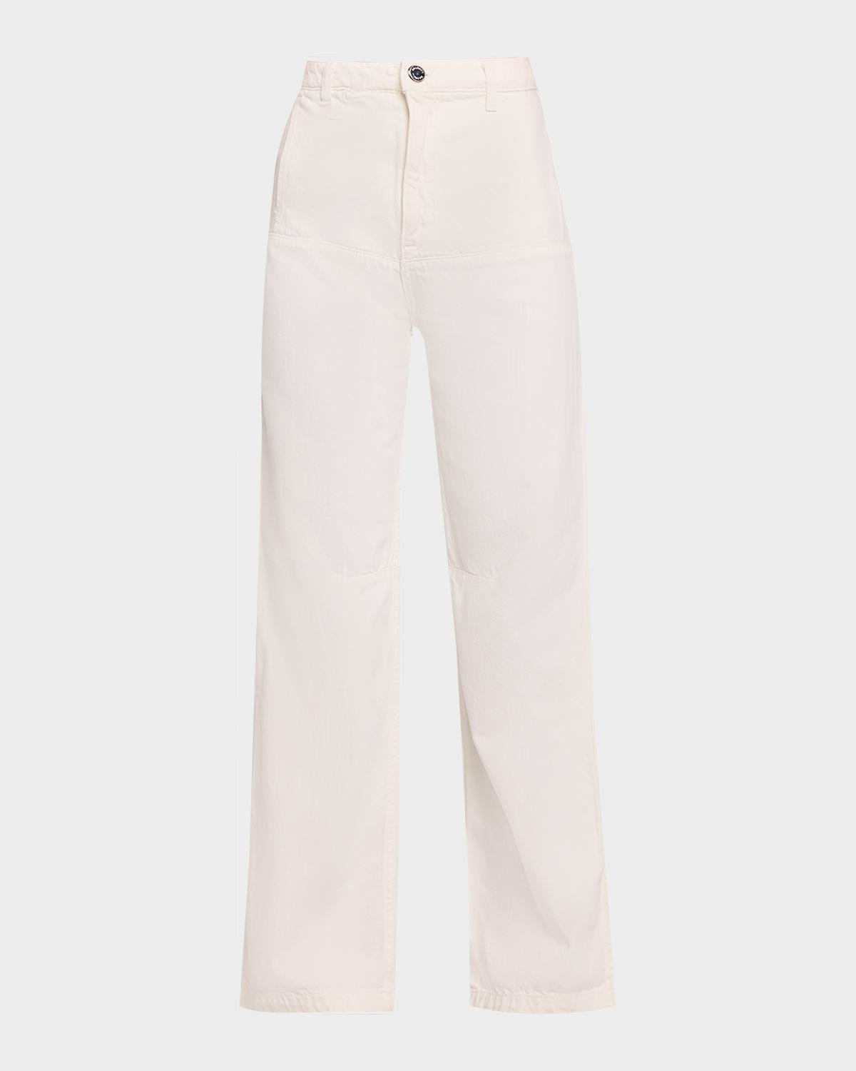 Brandon Maxwell Stevie Straight-Leg Cargo Jeans
