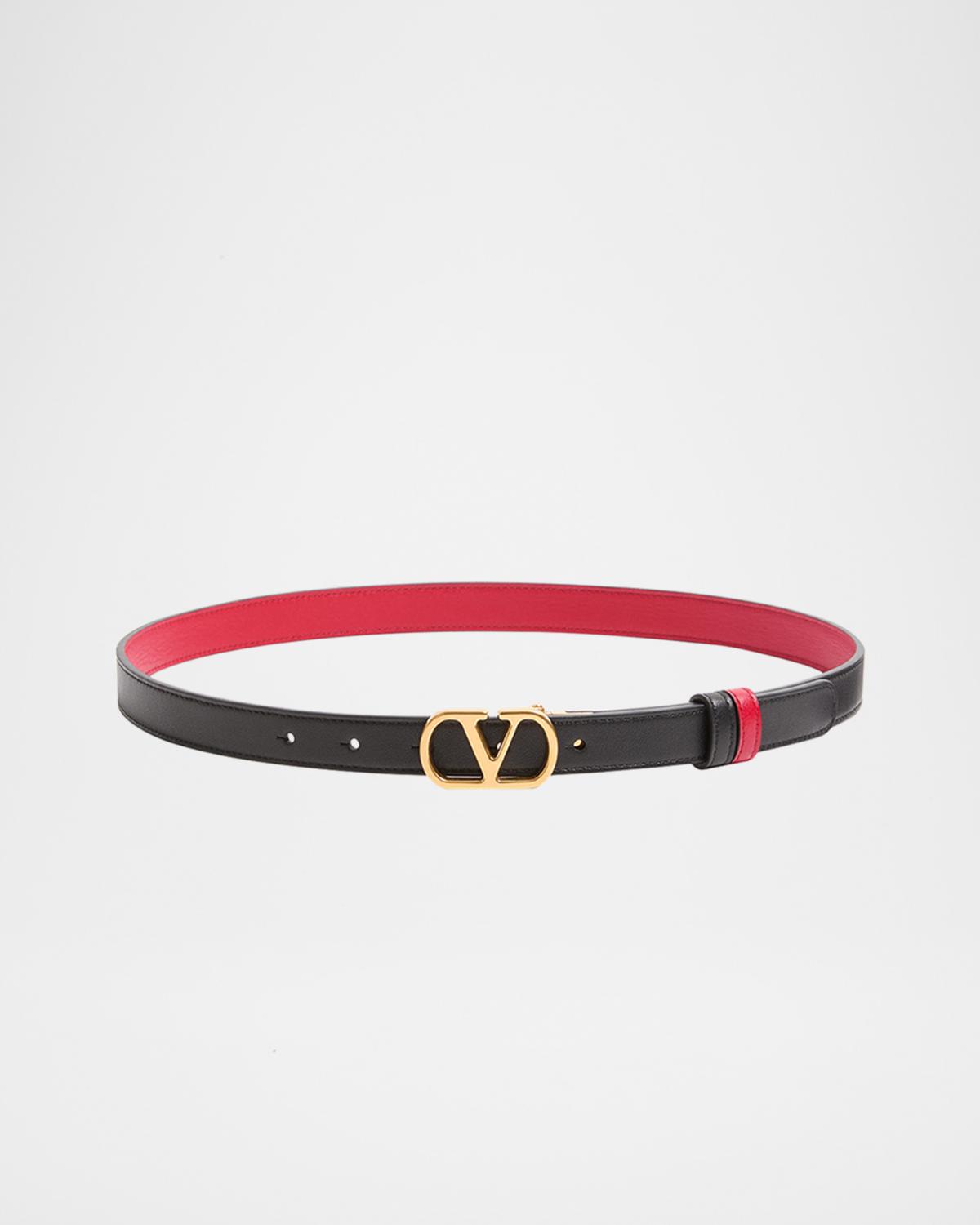 VLogo Signature Reversible Calfskin Belt, 30mm