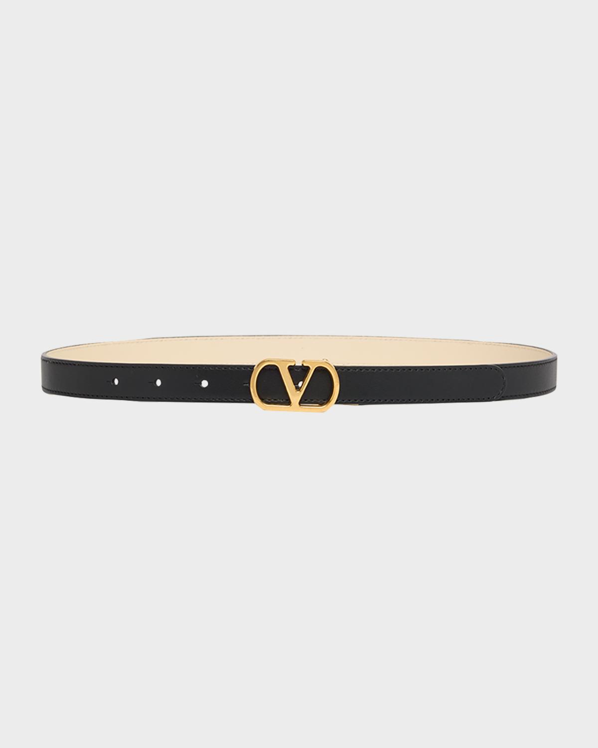 VLogo Signature Reversible Calfskin Belt, 20mm