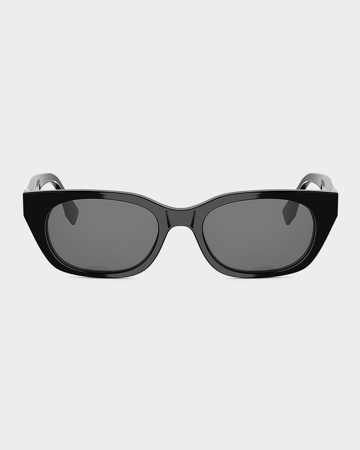 Fendi Forever Fendi 51mm Oval Acetate Sunglasses