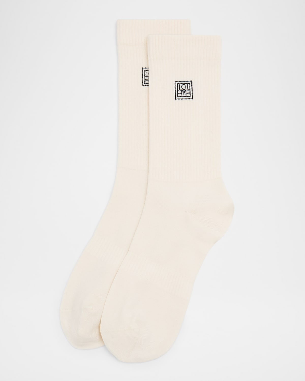 Totême 2-pack Rib-knit Socks In White