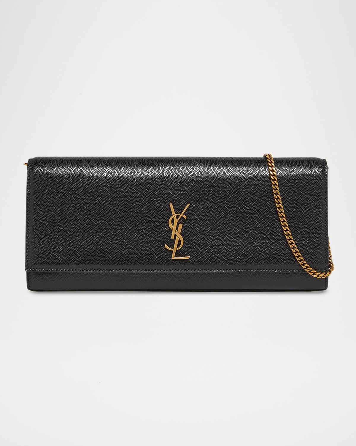 Kate YSL Pebbled Leather Clutch Bag