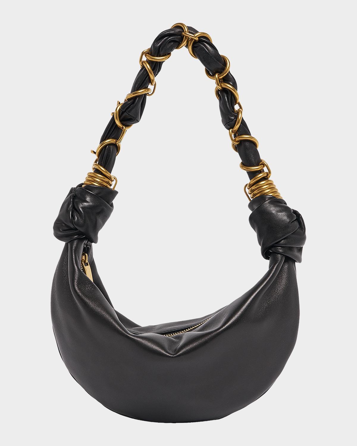 Amalia Mini YSL Leather Hobo Bag