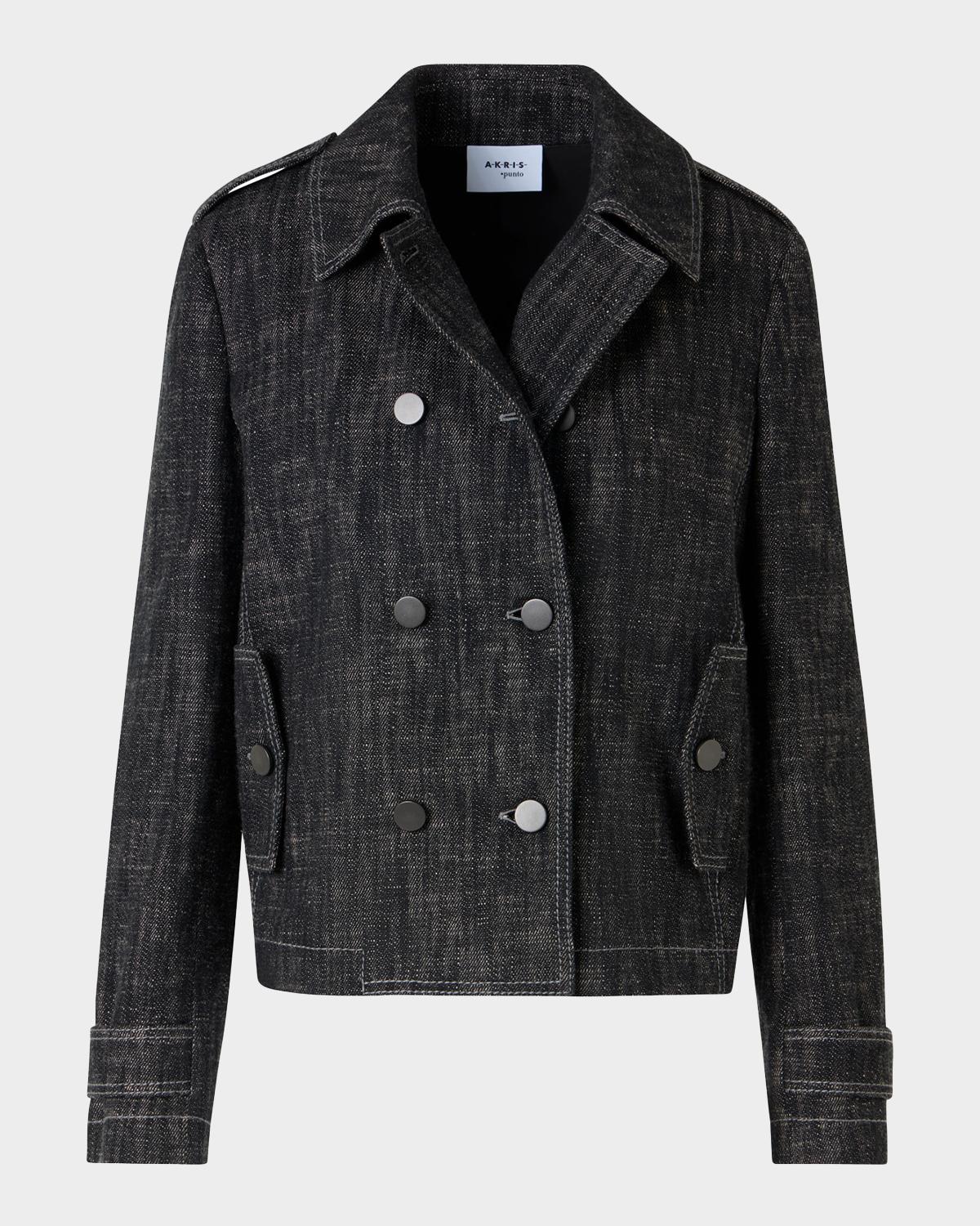 Akris punto Heavyweight Cotton Denim Jacket