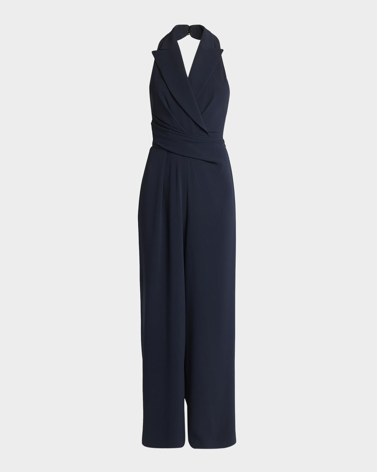 Talbot Runhof Liaison2 Sleeveless Wide-Leg Jumpsuit