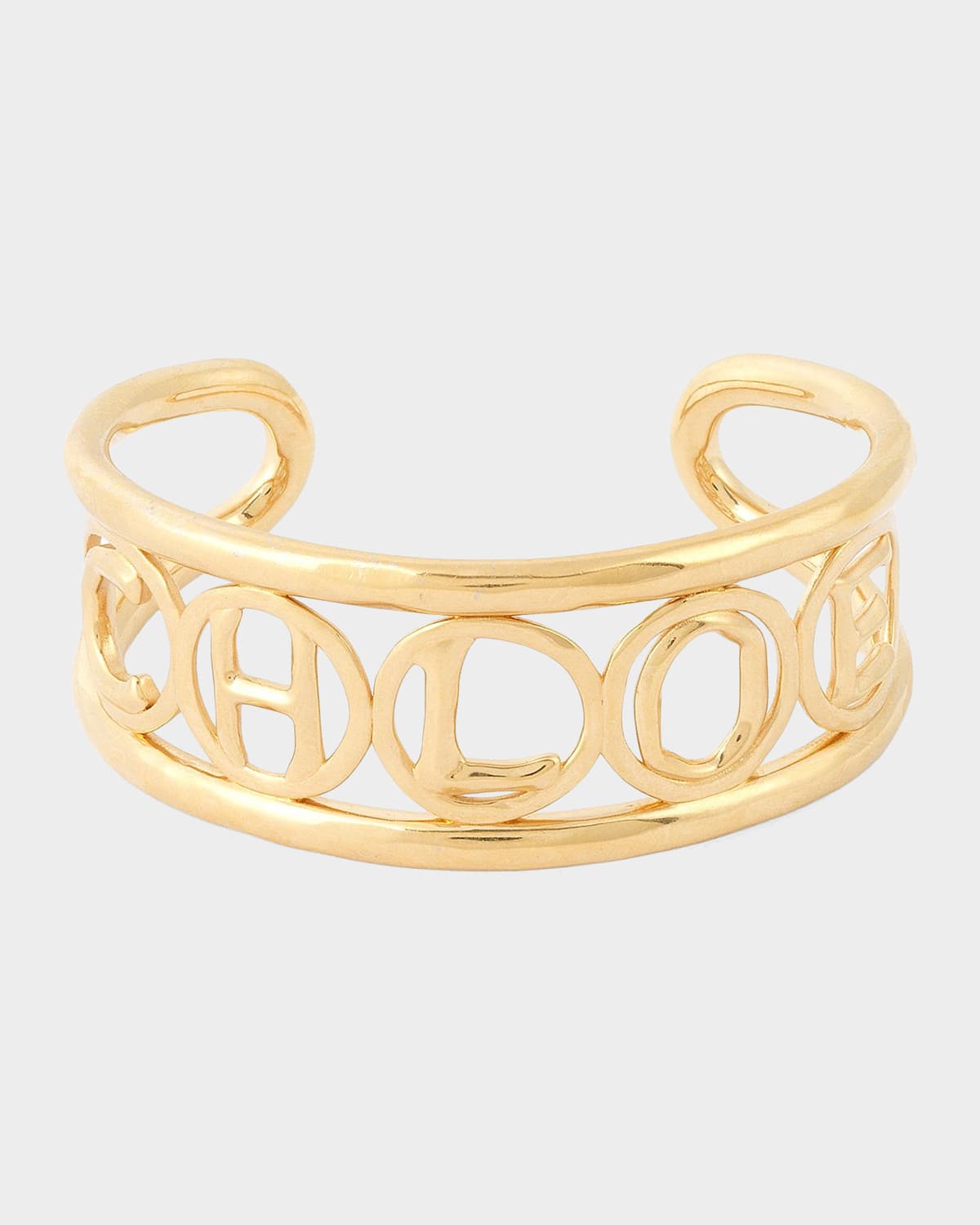 Chloe Openwork Logo Cuff Bracelet