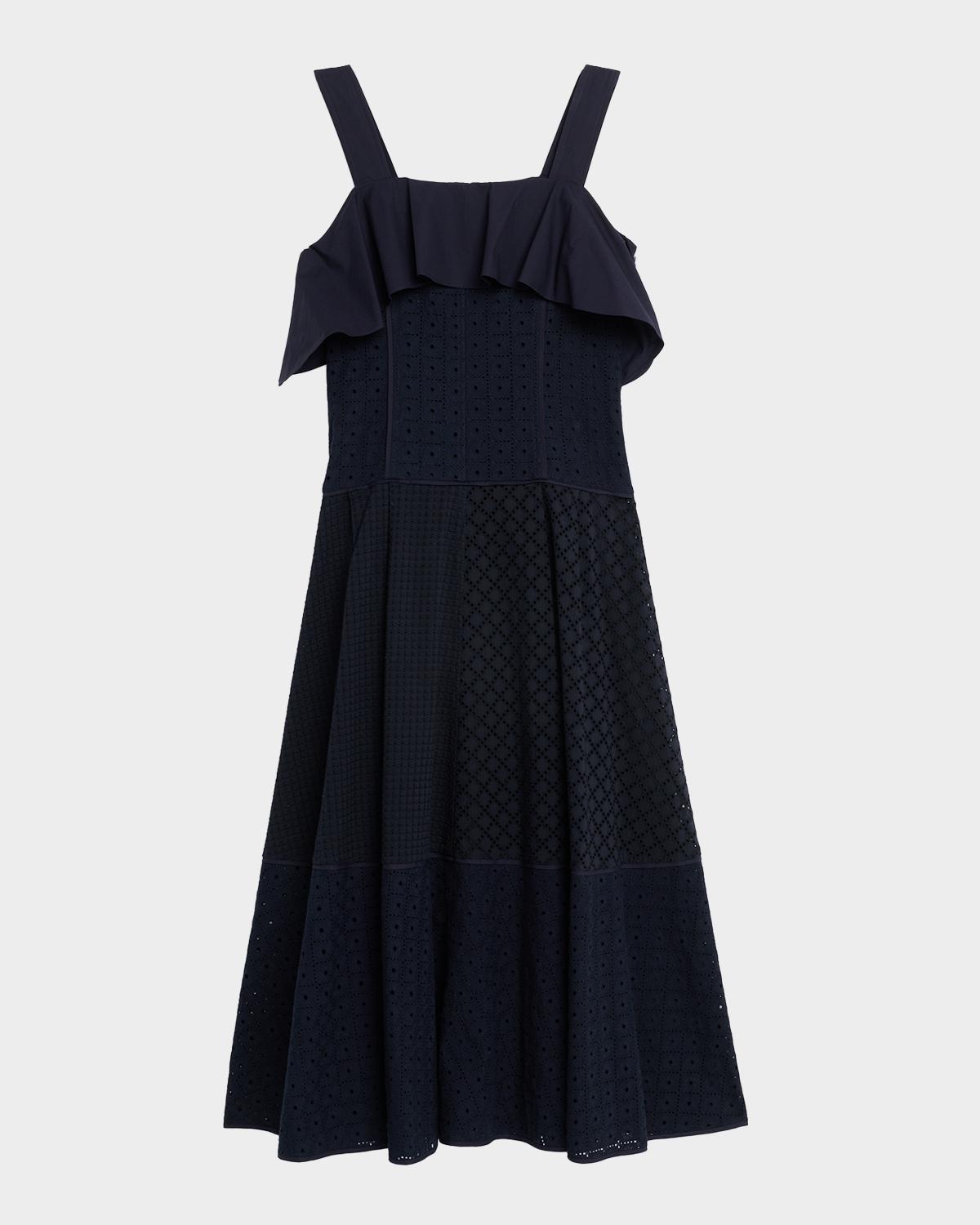 3.1 Phillip Lim Sleeveless Broderie Anglaise Midi Dress