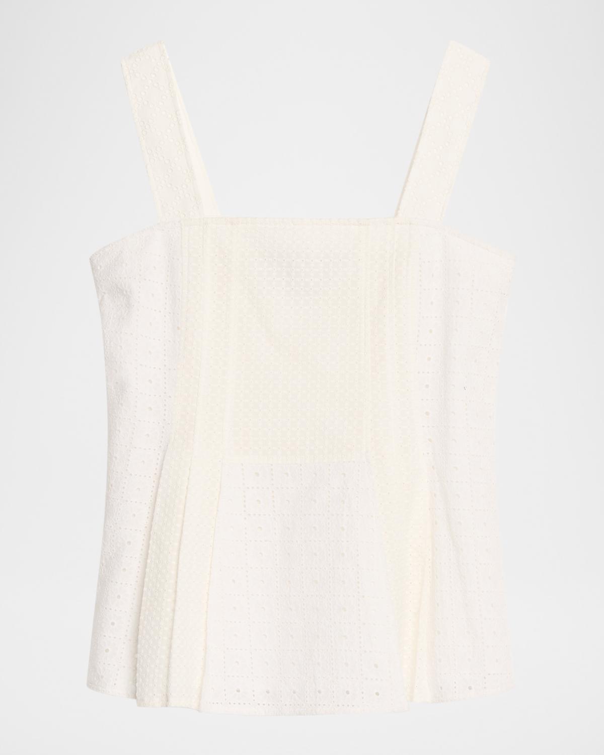 3.1 Phillip Lim Broderie Anglaise Sleeveless Top