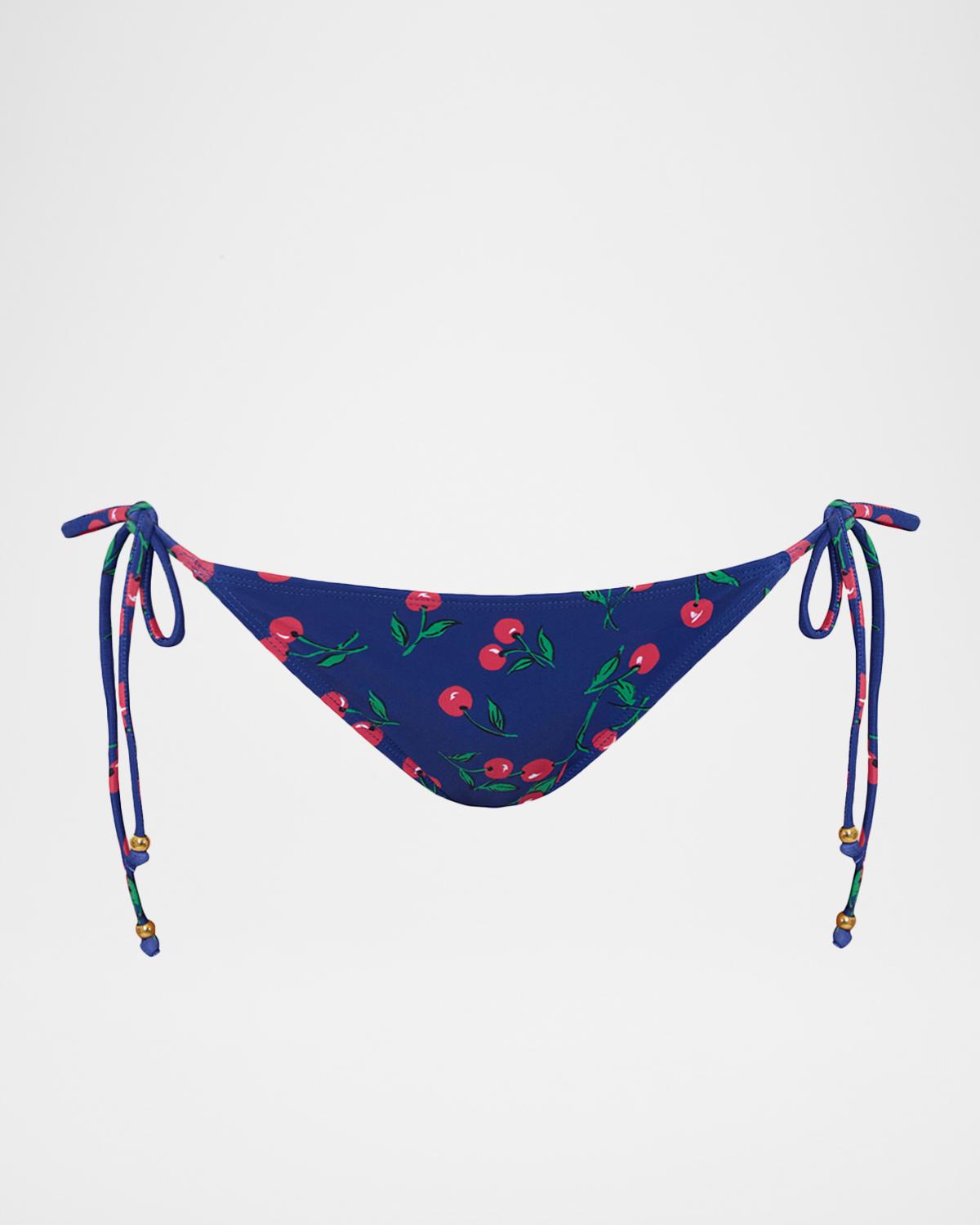 Shoshanna Cherry String Bikini Bottoms
