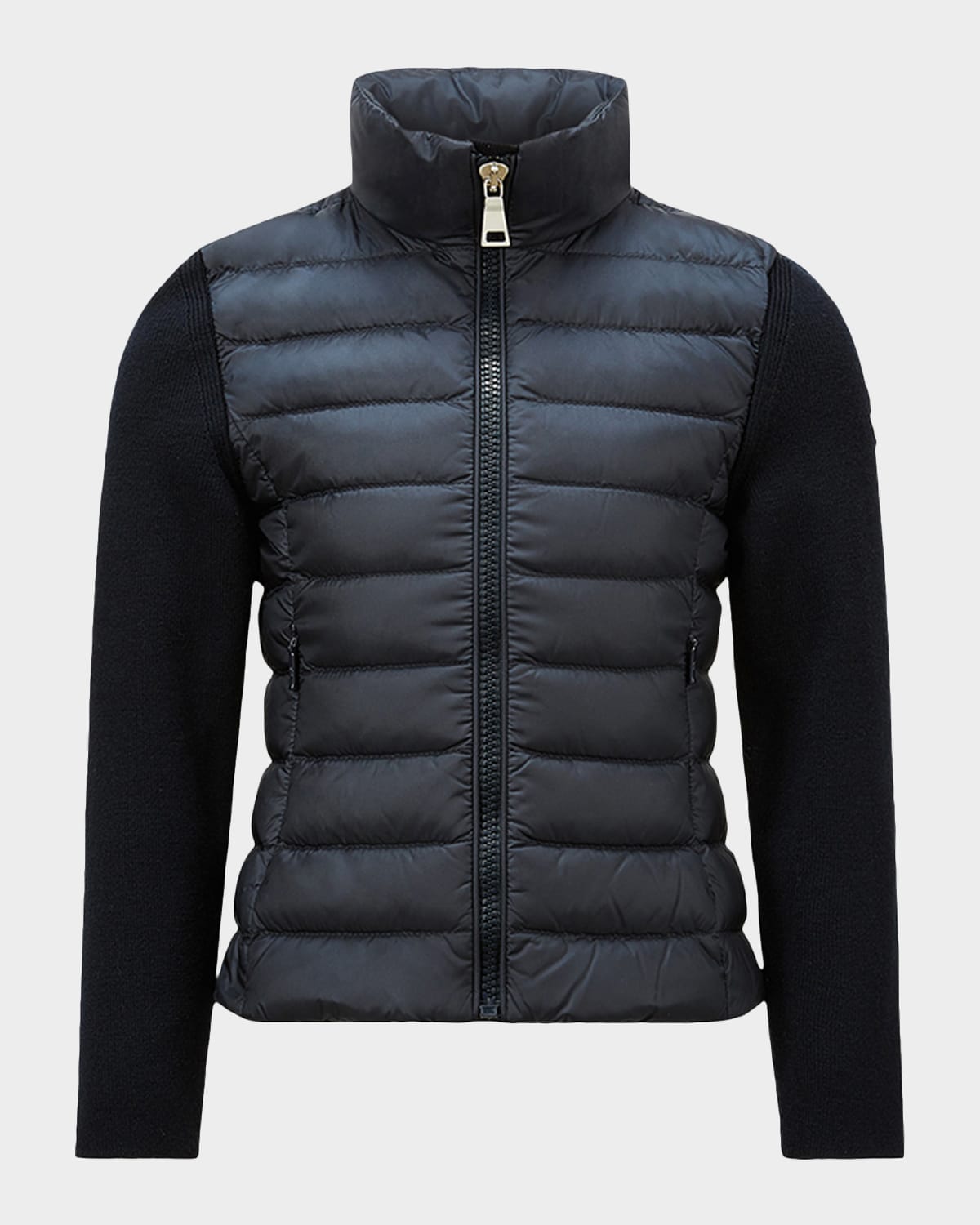 Moncler Girl 's Padded Wool Zip-Up Cardigan, Size -6