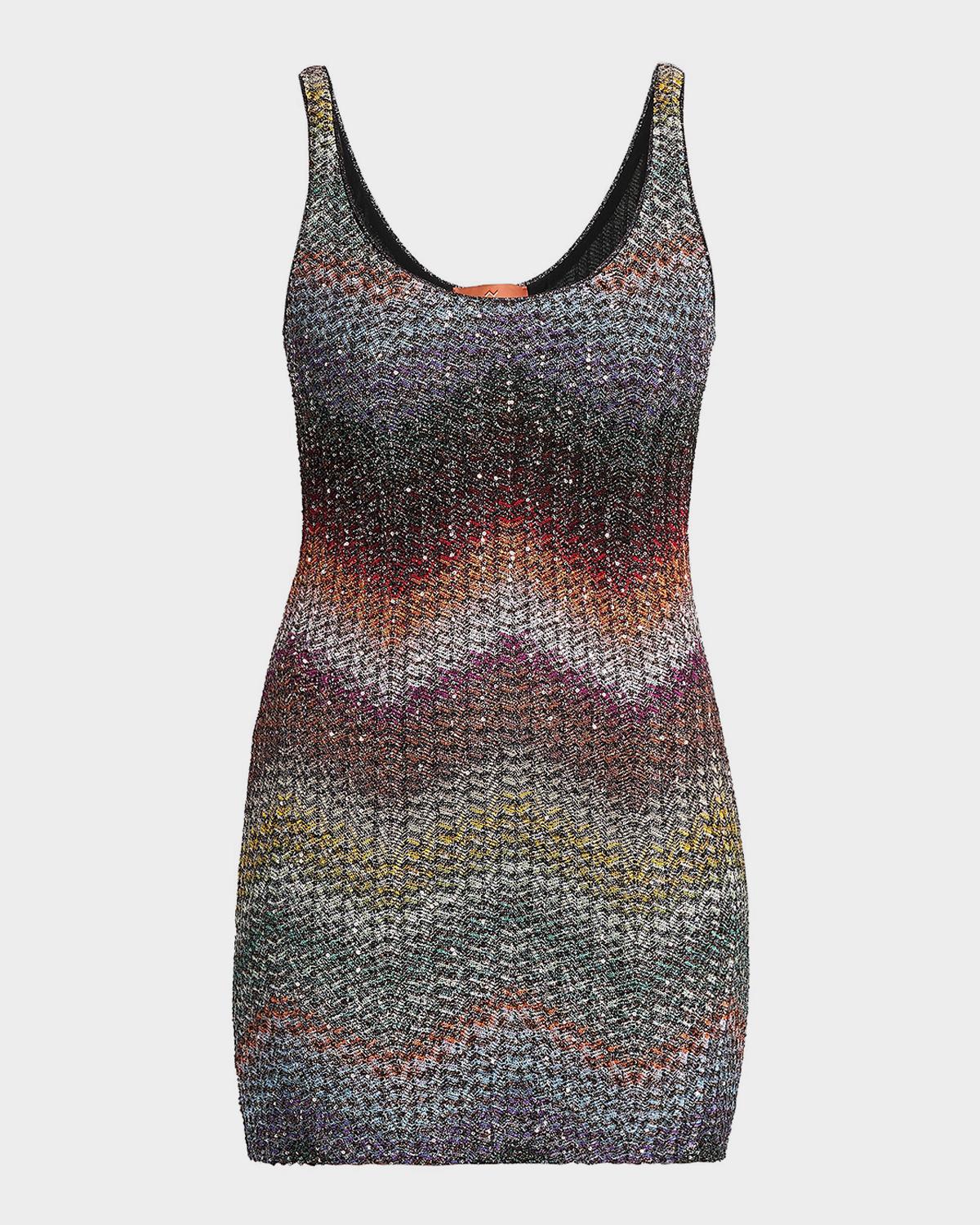 Missoni Sequin Wefted Loom Knit Mini Dress