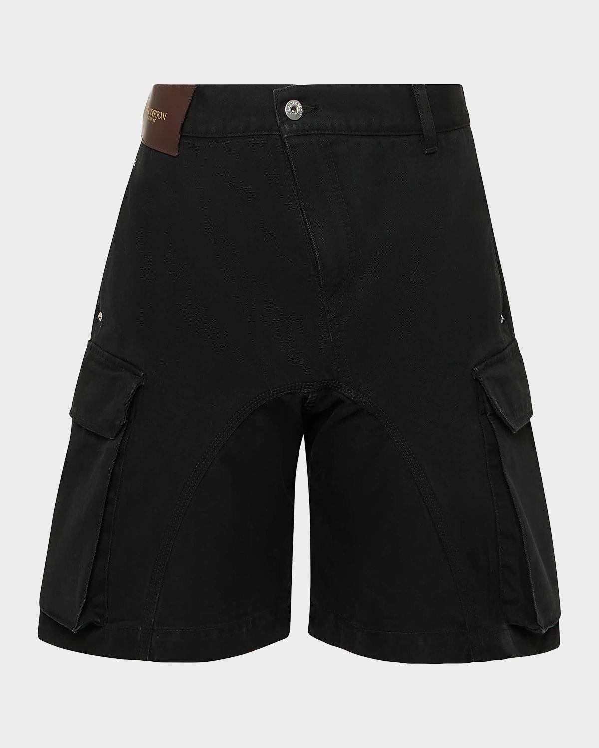 JW Anderson Men's Twisted Cargo Shorts