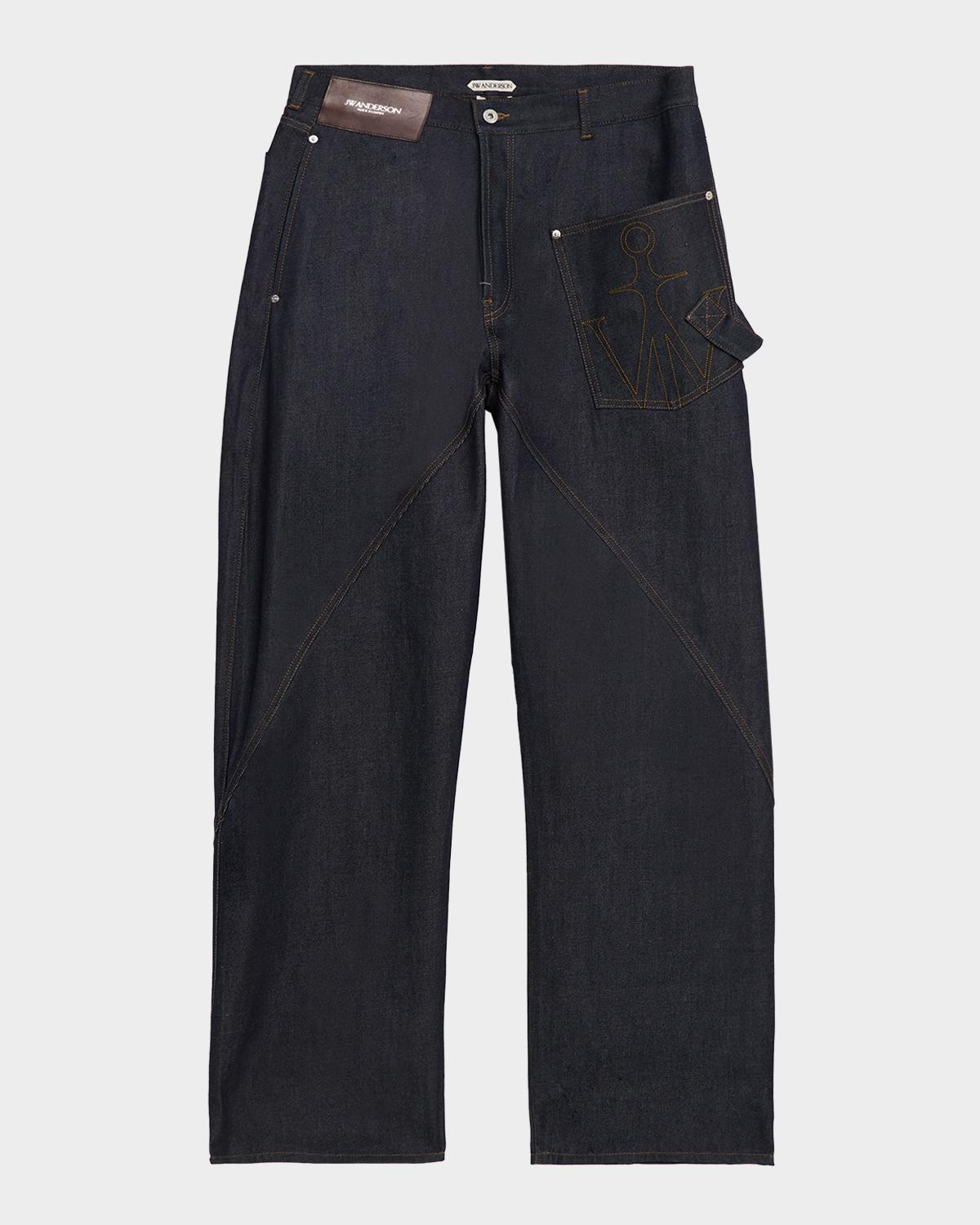JW Anderson Men's Twisted Workwear Denim Jeans