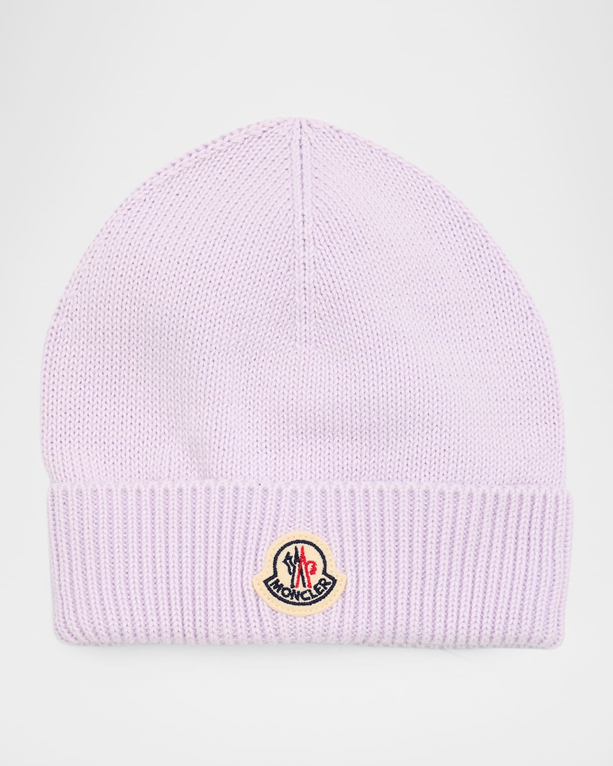 Moncler Kid 's Logo-Patch Cotton Beanie Hat | Thumbnail 4 Moncler Kid 's Logo-Patch Cotton Beanie Hat | Thumbnail 4