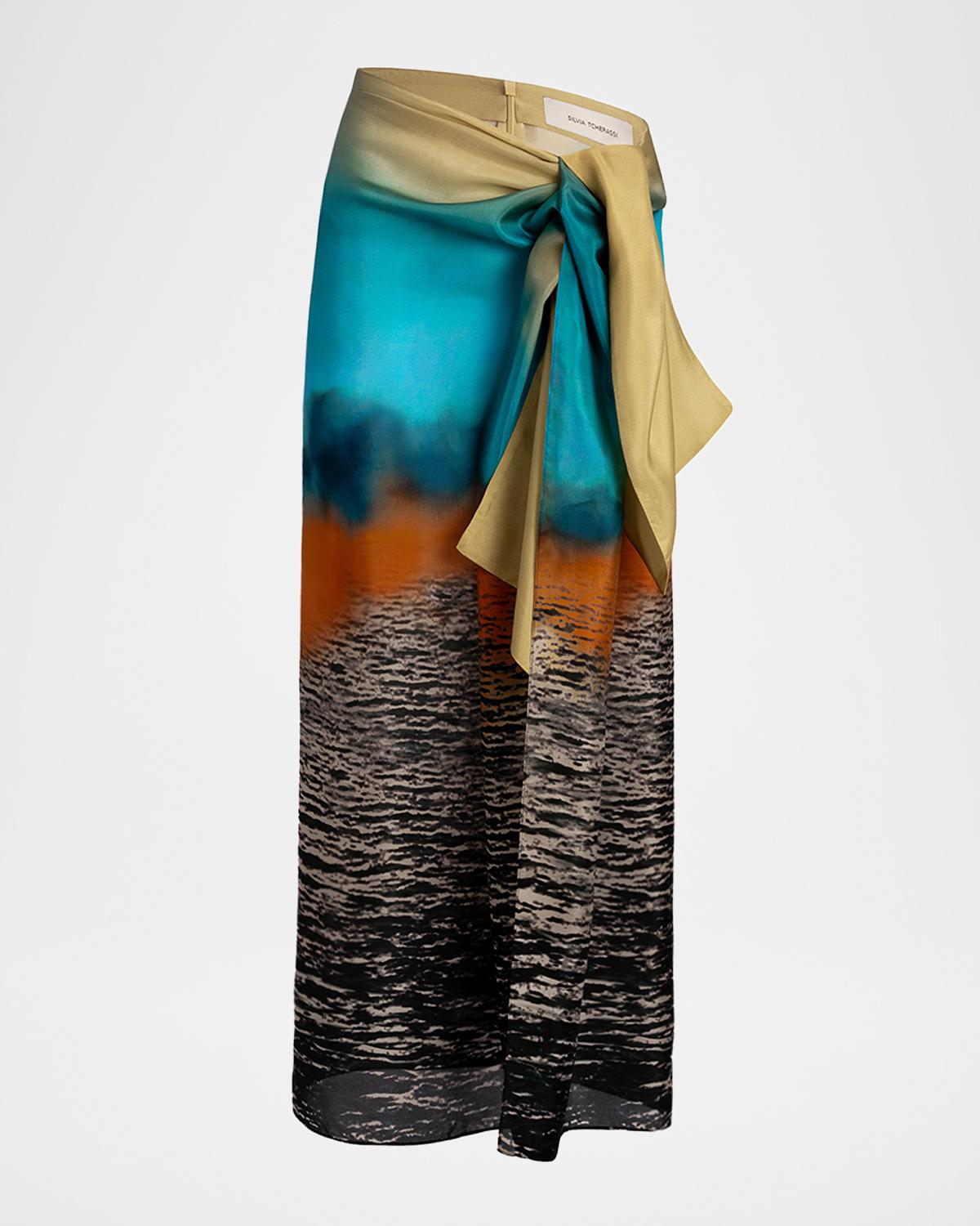 Silvia Tcherassi Viveka Midi Pareo Skirt