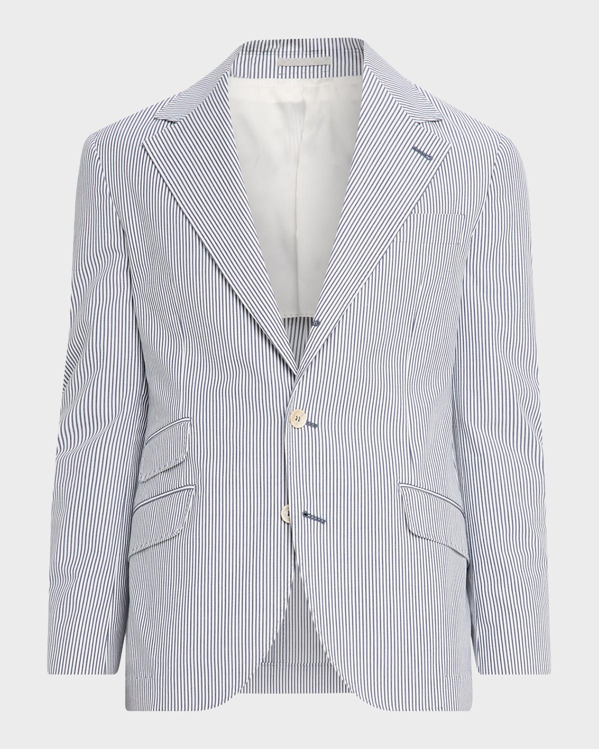 Men & apos;s Cotton-Blend Single-Breasted Jacket