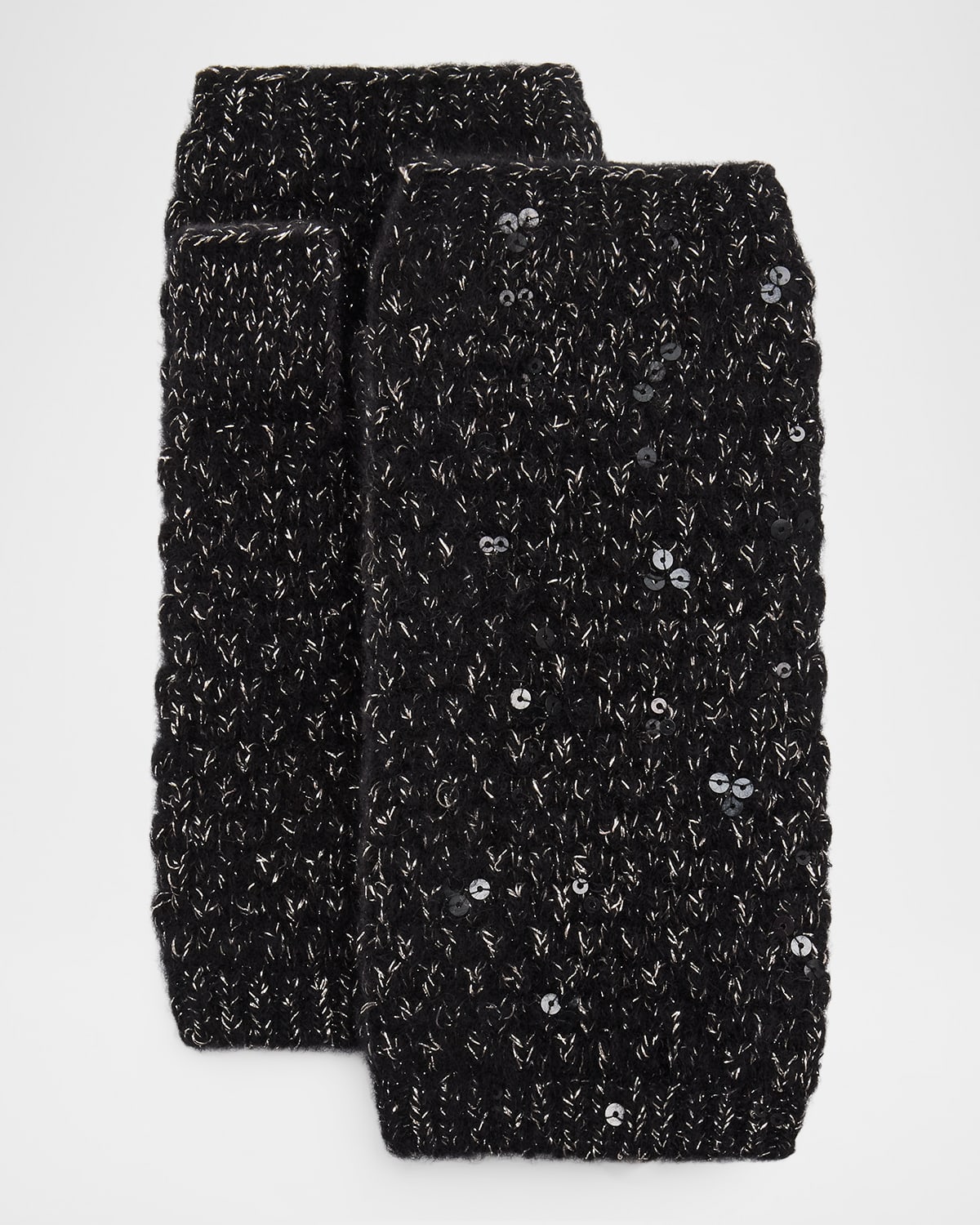 Carolyn Rowan Metallic Cashmere Fingerless Gloves