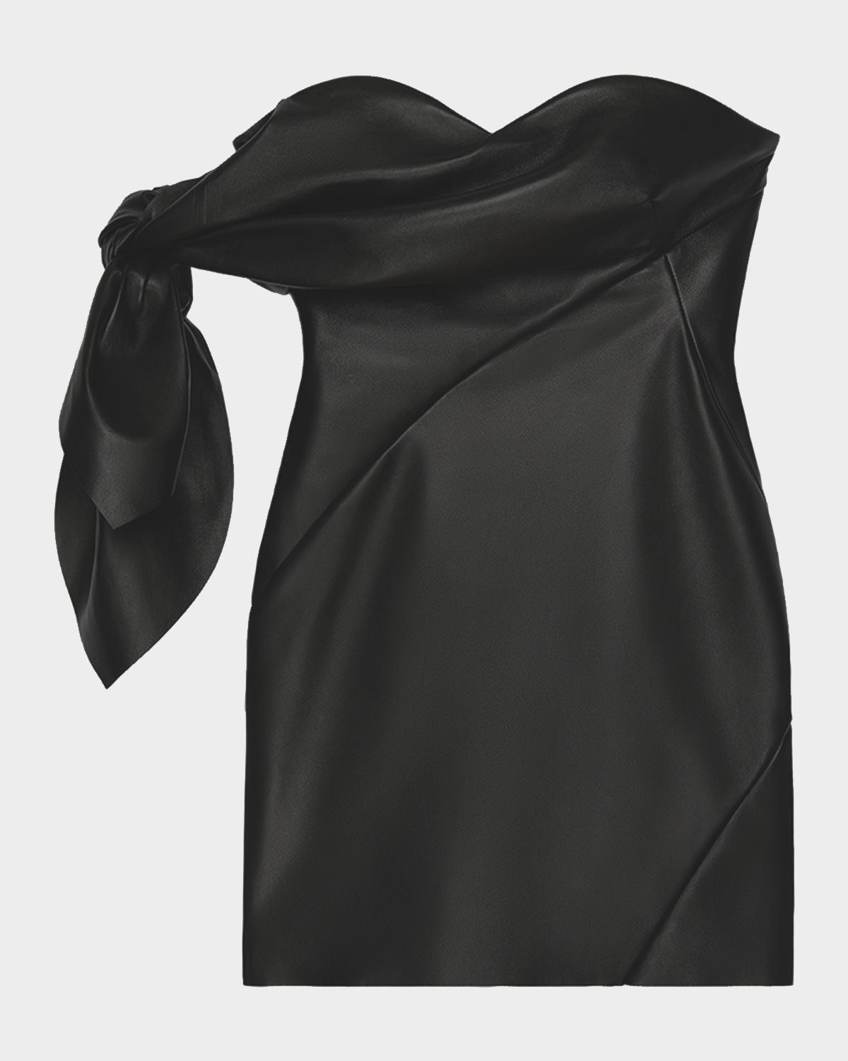 Givenchy Off-The-Shoulder Bow Bustier Mini Dress