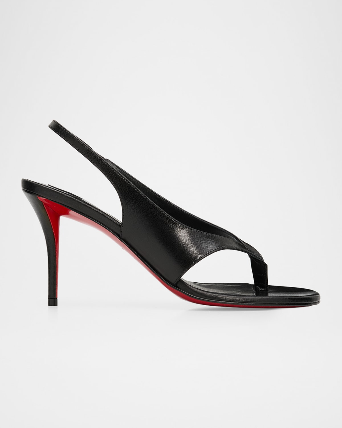 Christian Louboutin Miss Z Infradita 80 Leather Sandals In Black