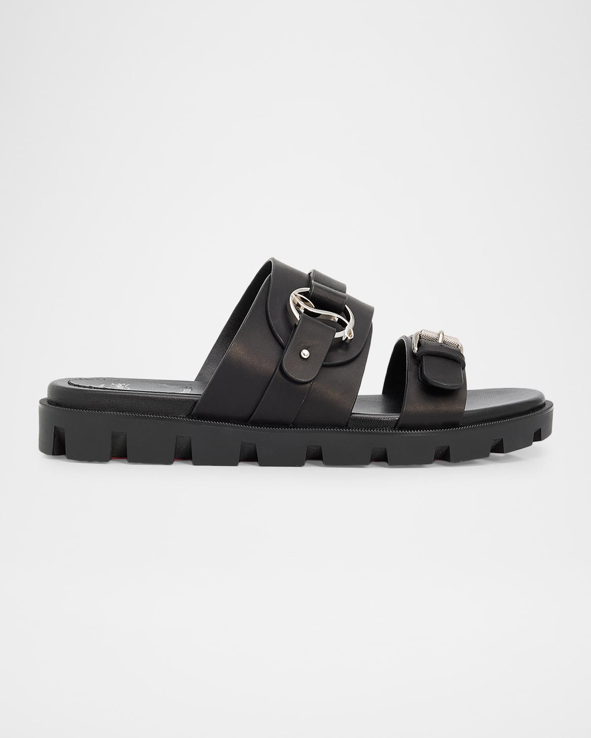 Her in Roma Leather Lug-Sole Slides